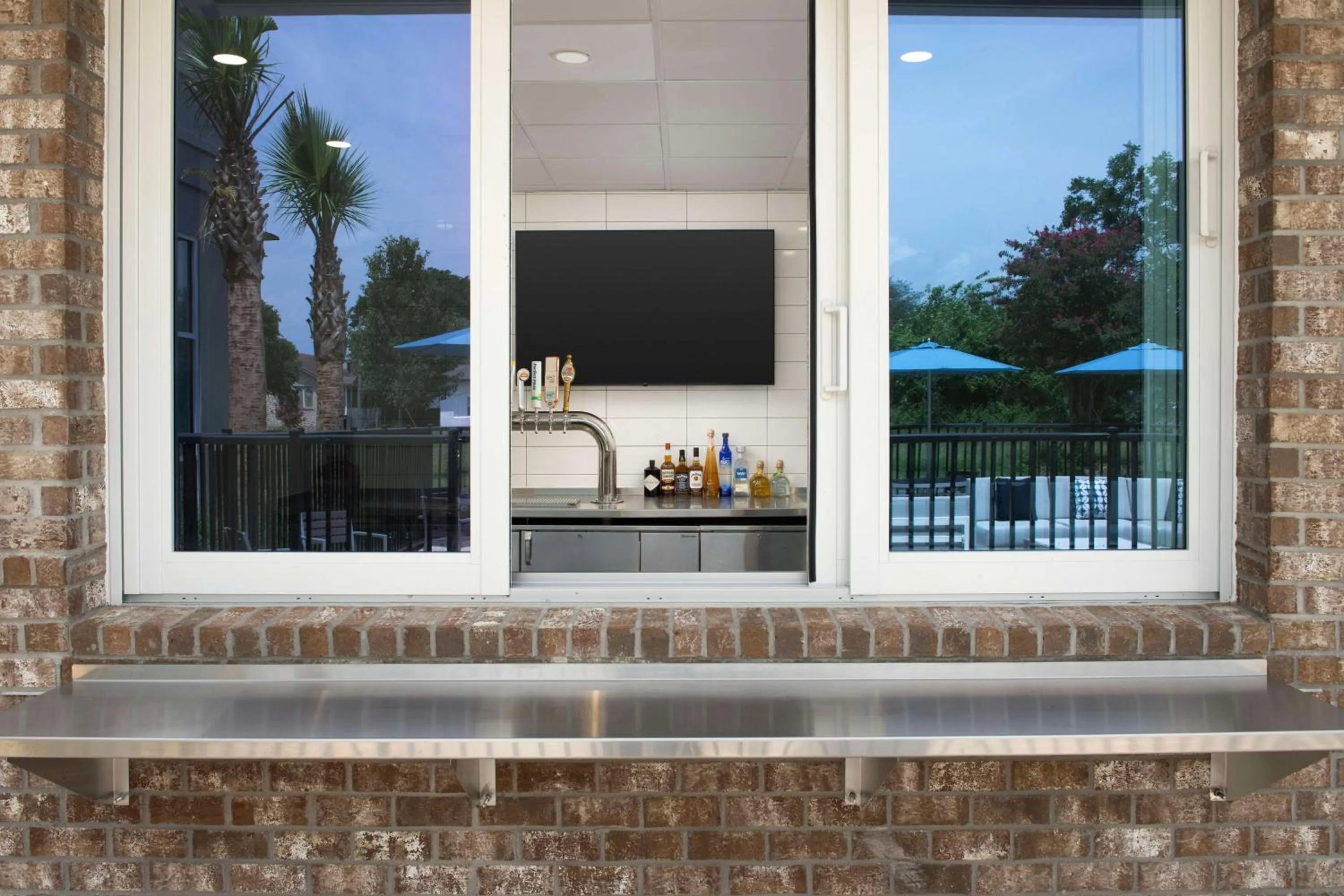 Pool view in Hilton Garden Inn Pensacola Downtown