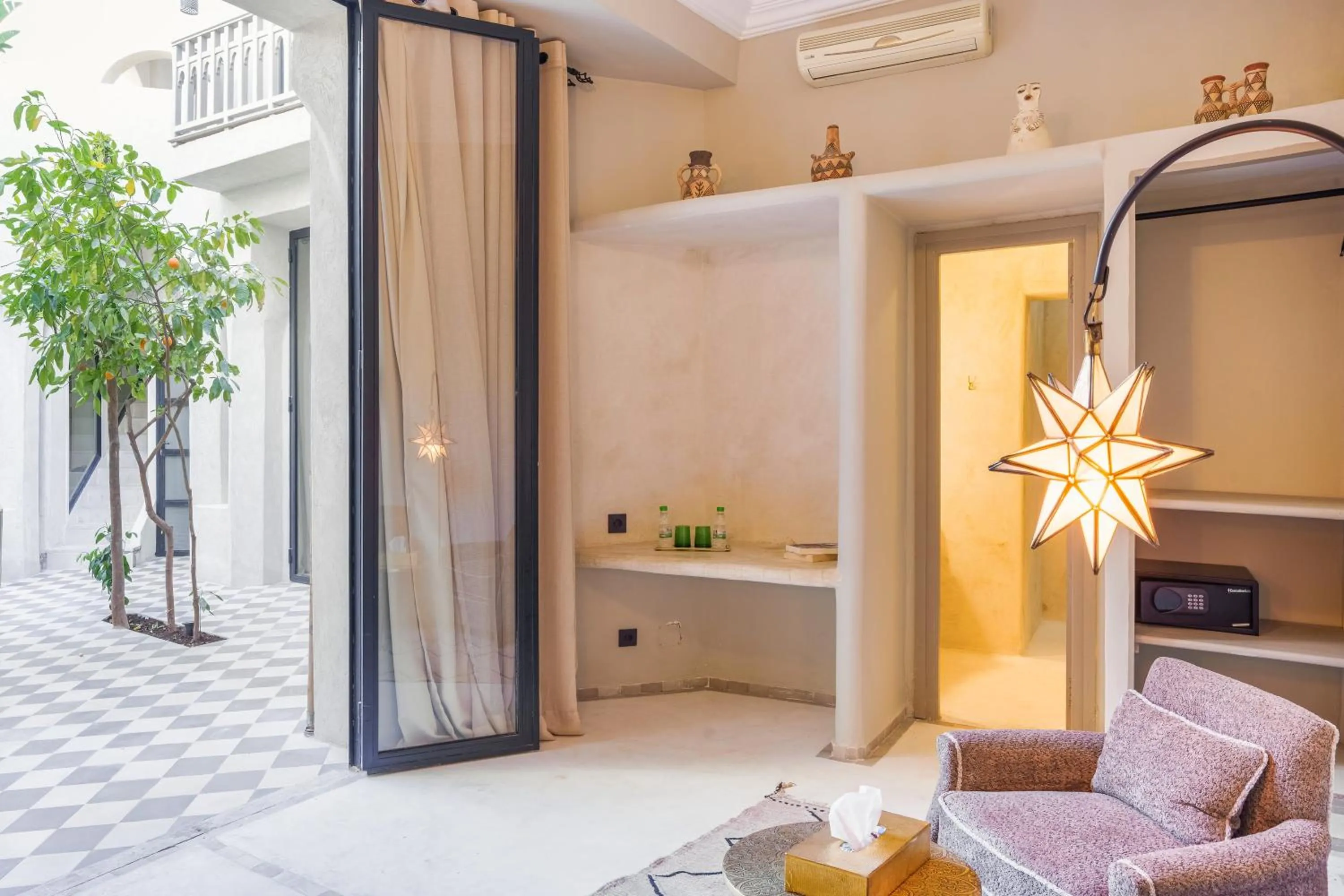 Seating area in Riad XO