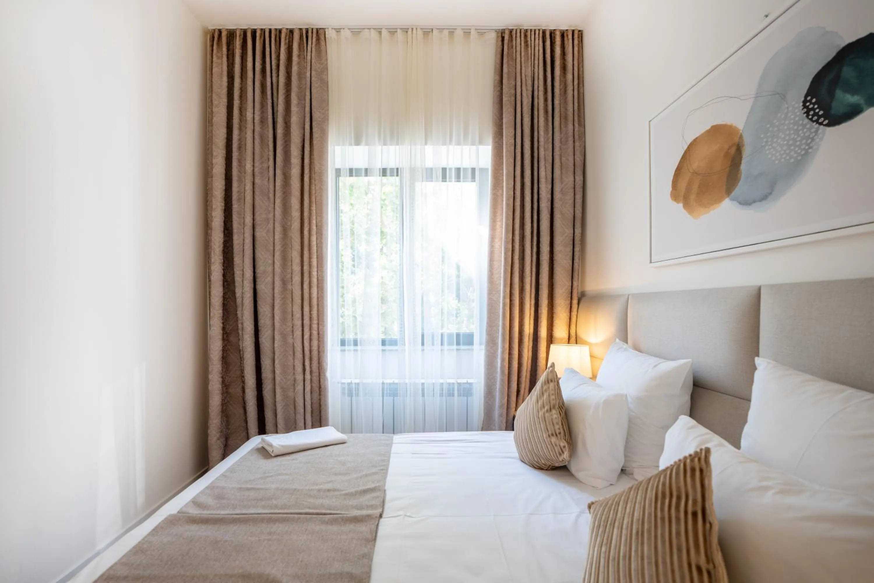 Bed in RIS Opera Apartments Yerevan