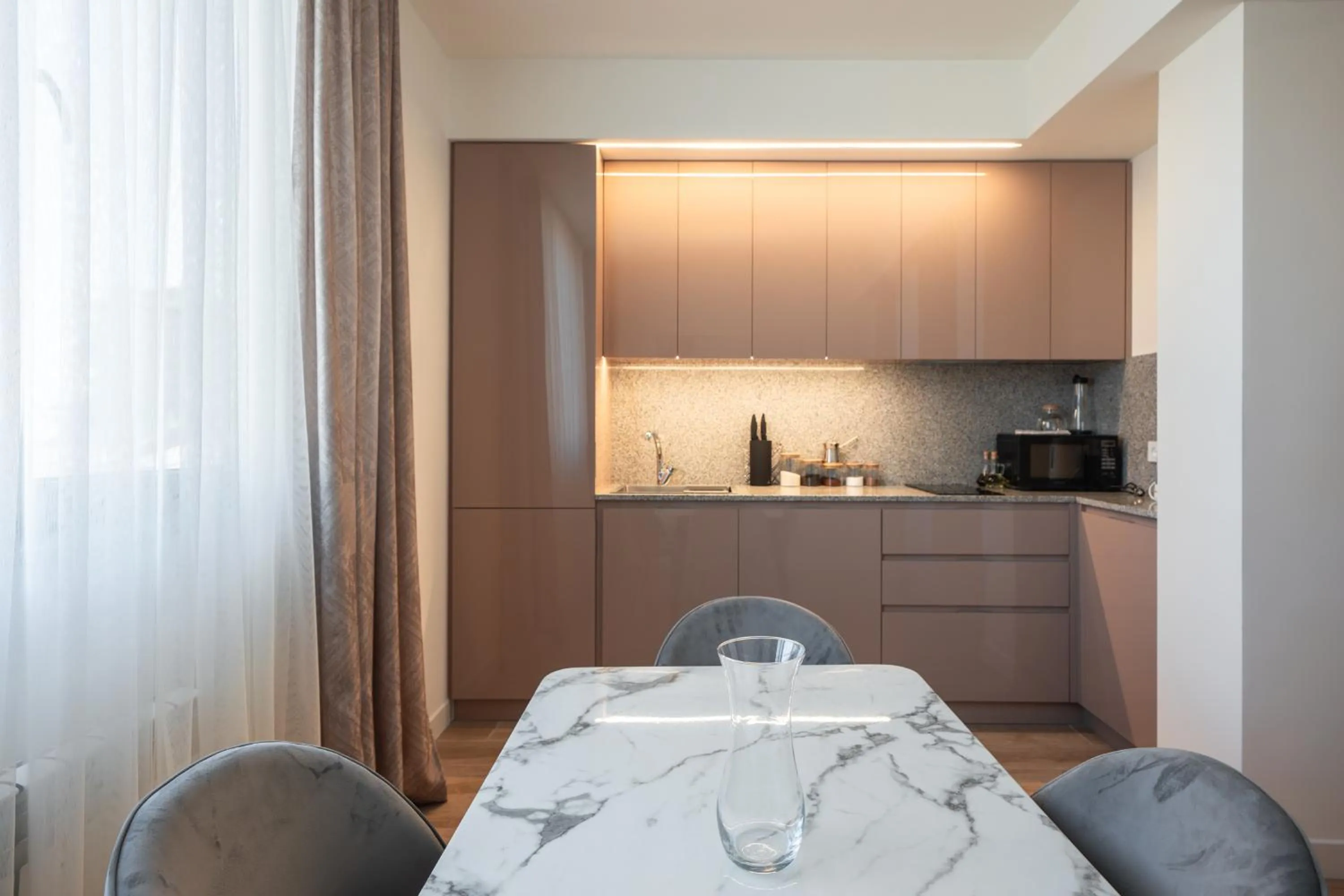 Kitchen or kitchenette in RIS Opera Apartments Yerevan