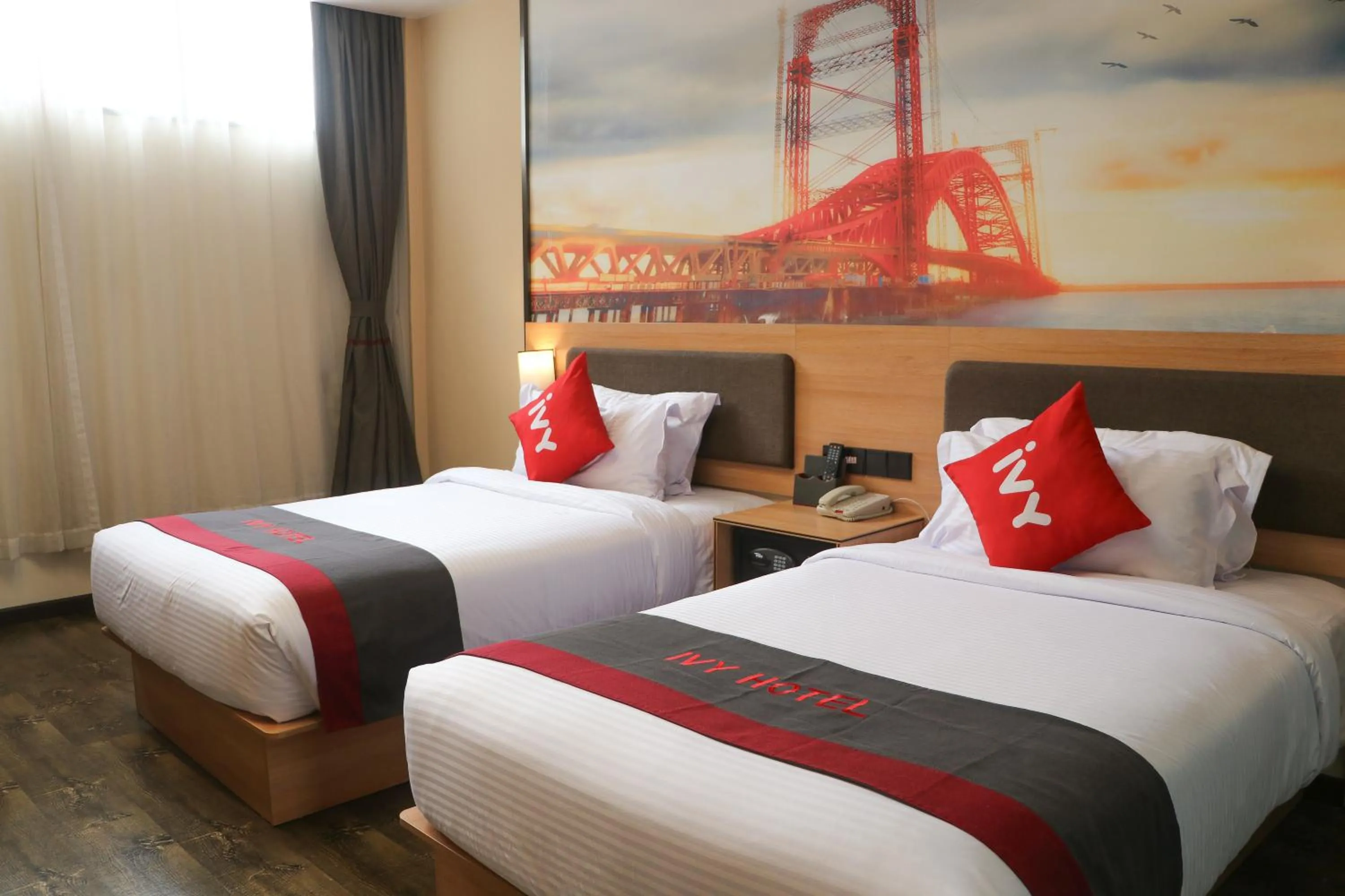 Bed in IVY Hotel Addis Ababa Airport branch