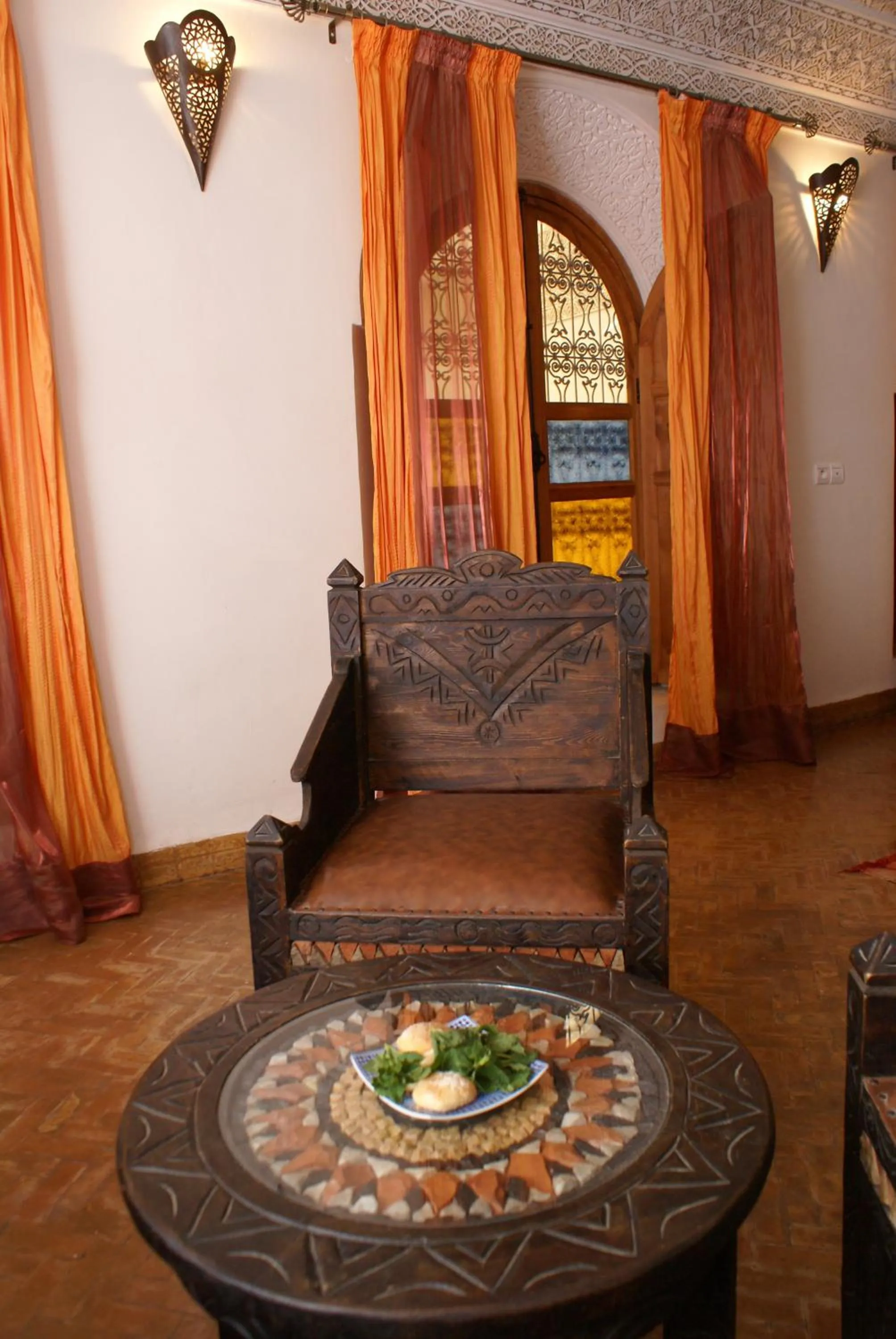 Seating area in Riad Attarine