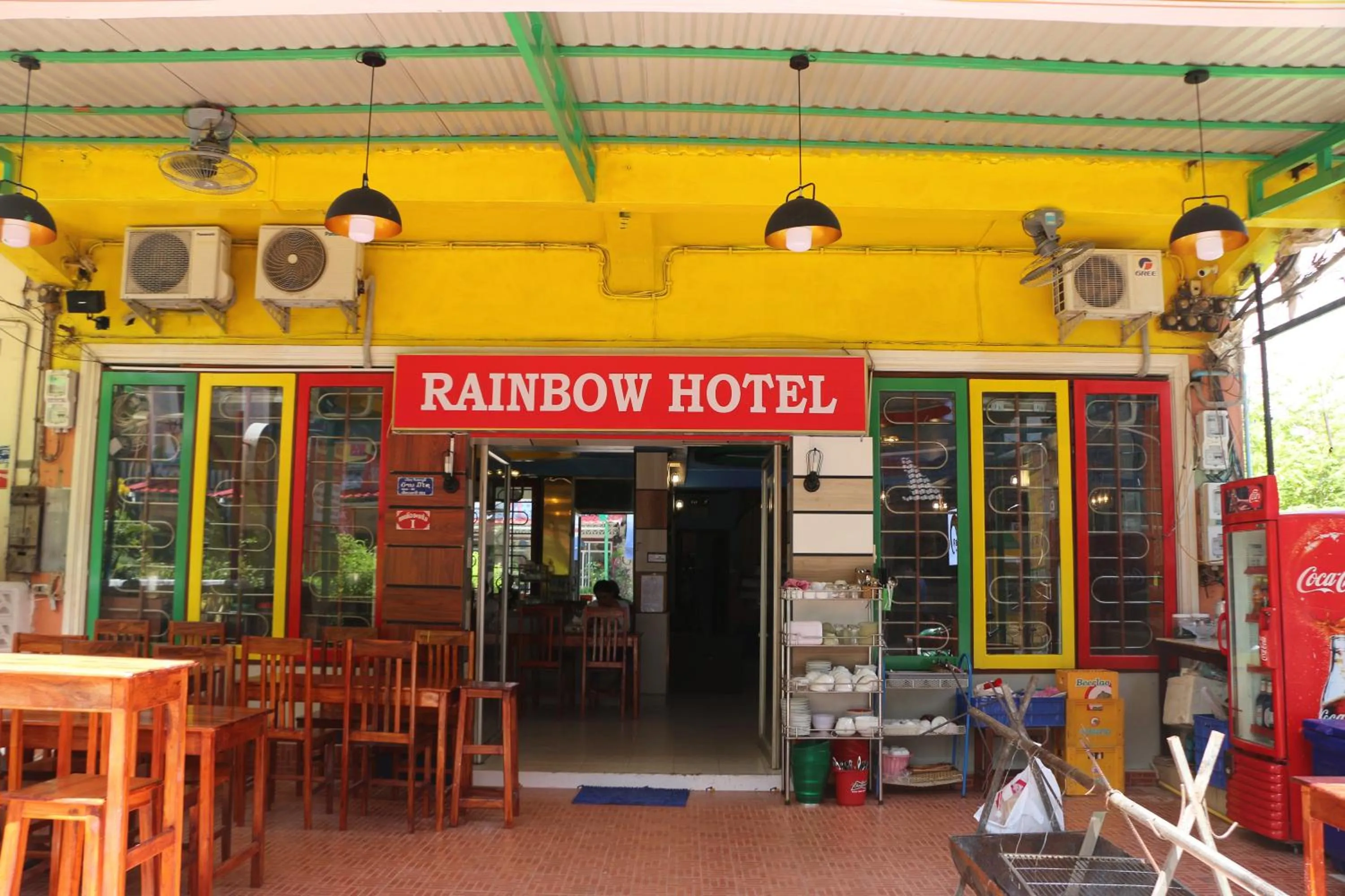 Street view in Rainbow Hotel Vientiane