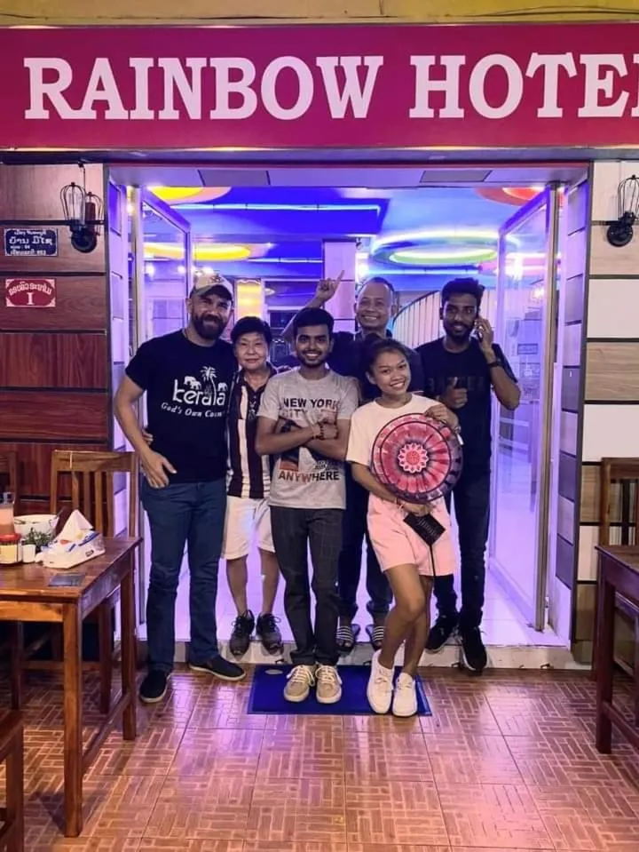 group of guests in Rainbow Hotel Vientiane