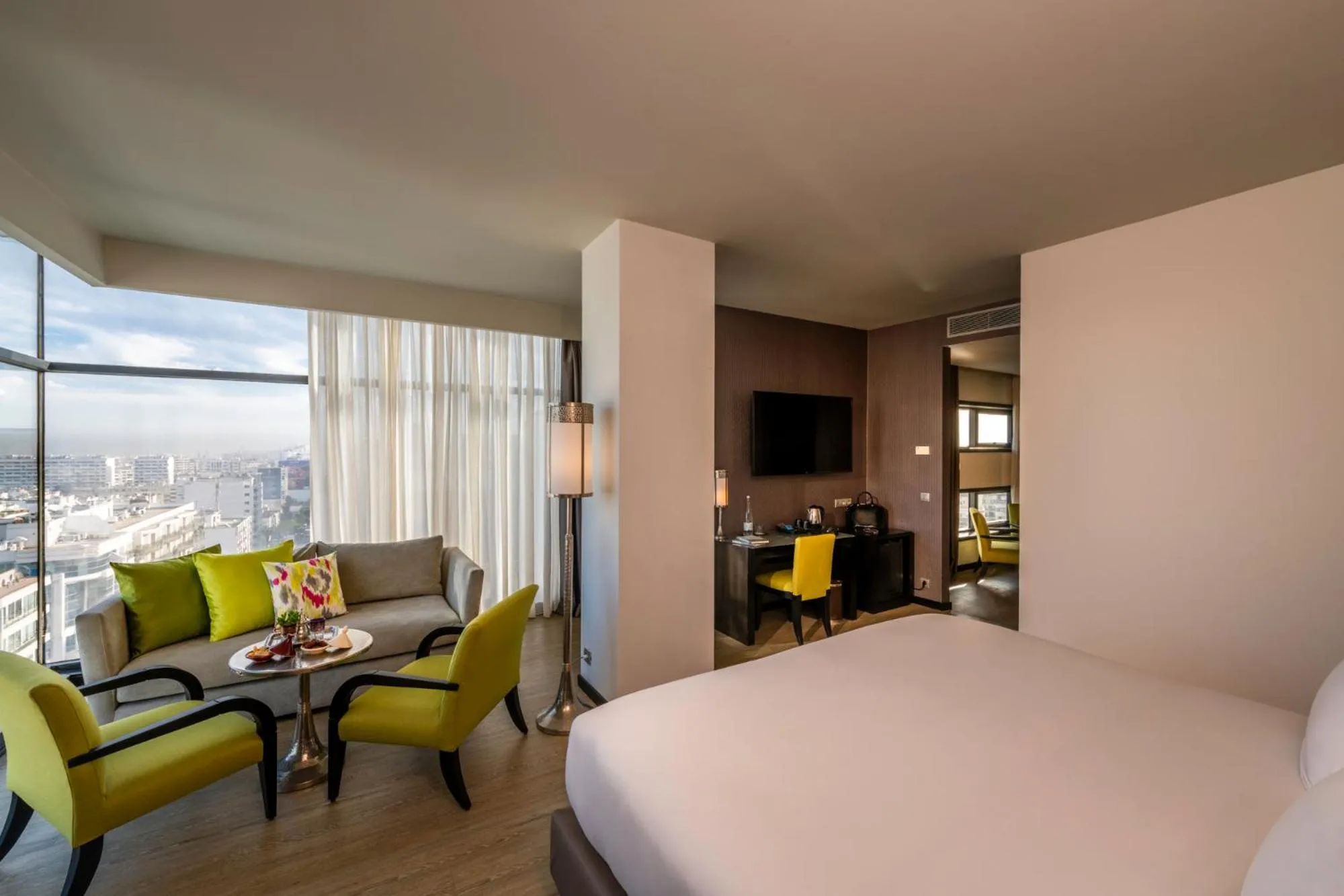 Seating area, Bed in Barceló Casablanca