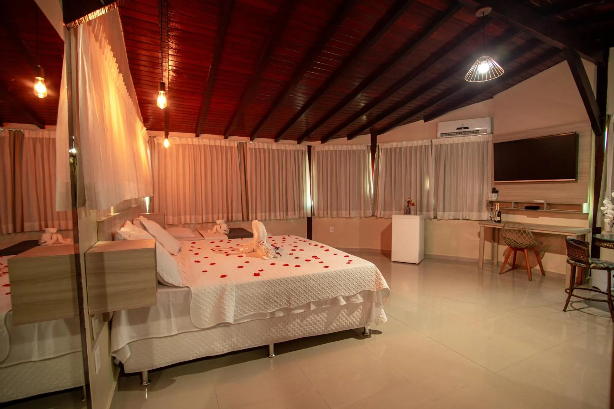 Bed in Pousada Mirante da Prainha