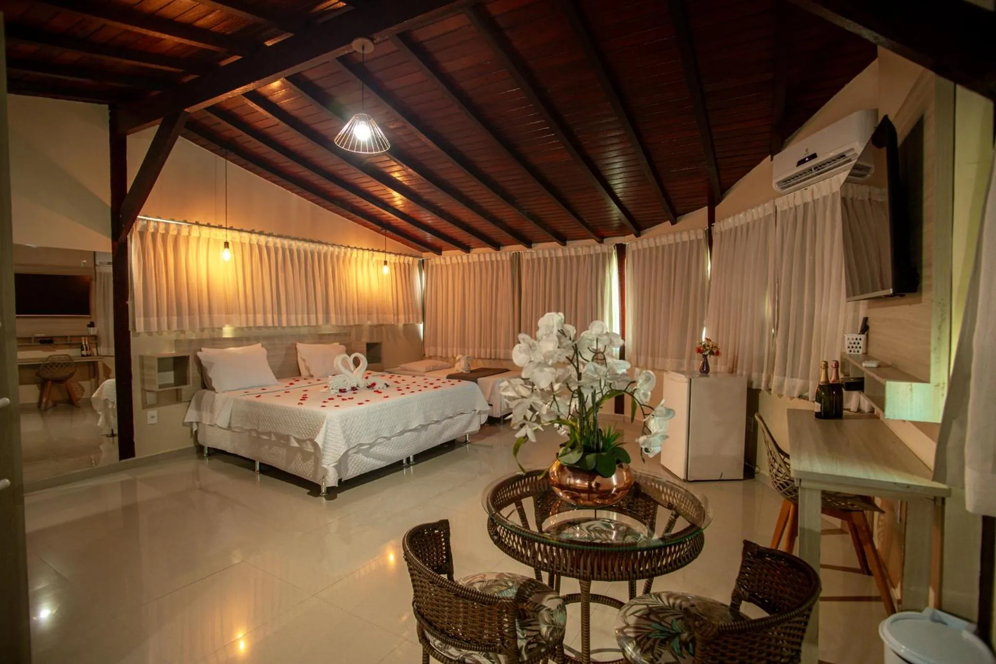 Bed in Pousada Mirante da Prainha