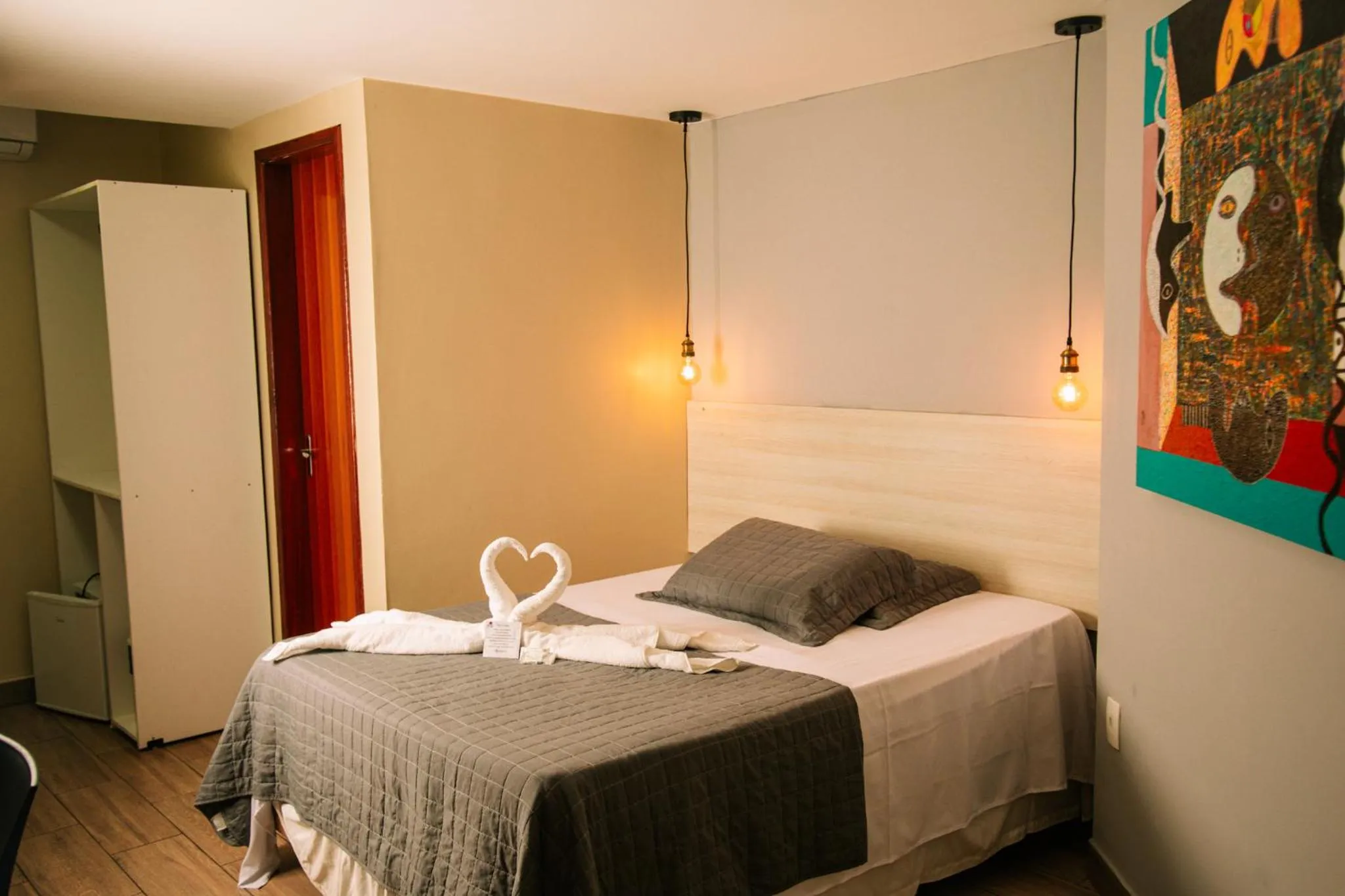 Bed in Pousada Mirante da Prainha