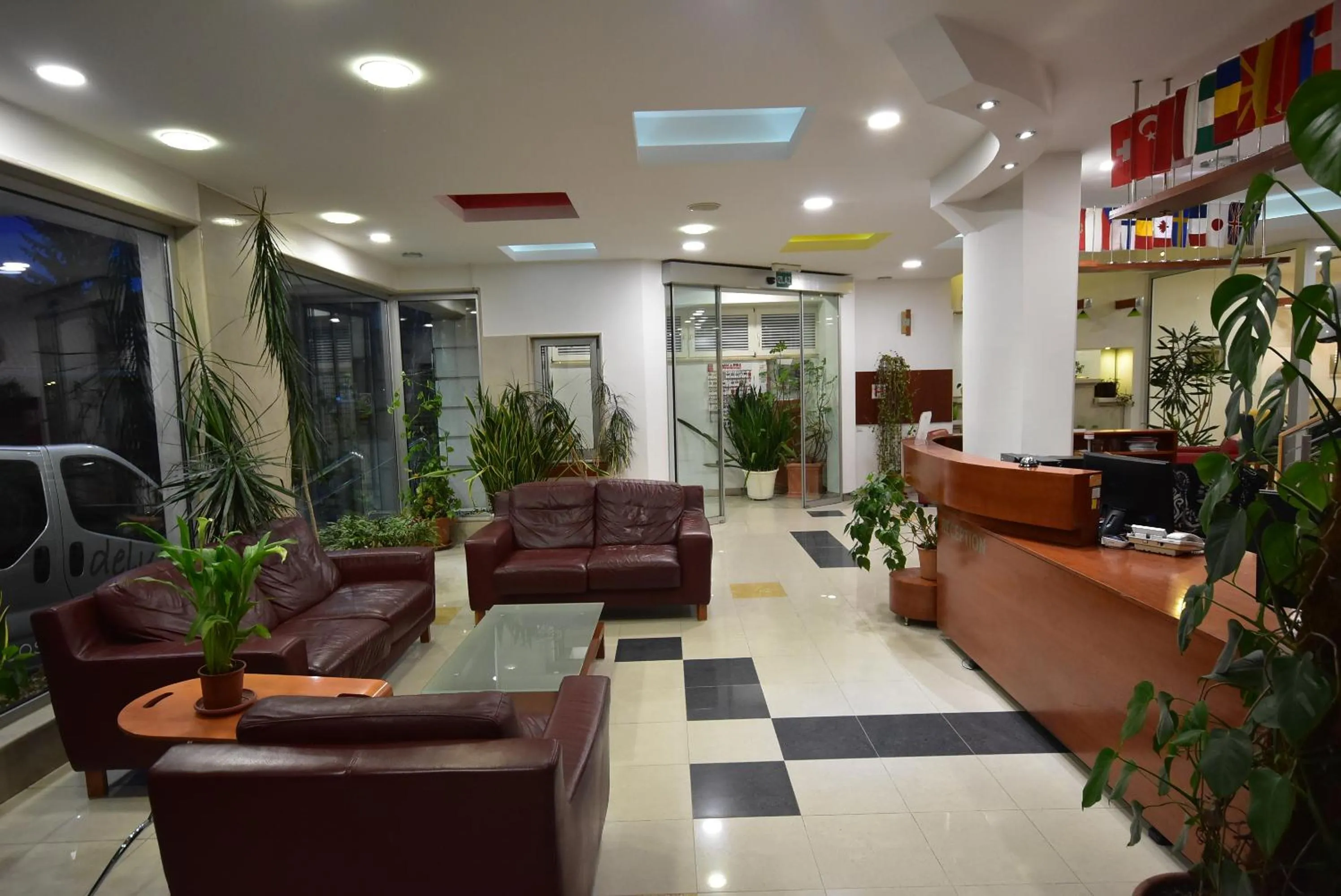 Communal lounge/ TV room in Hotel Hecco