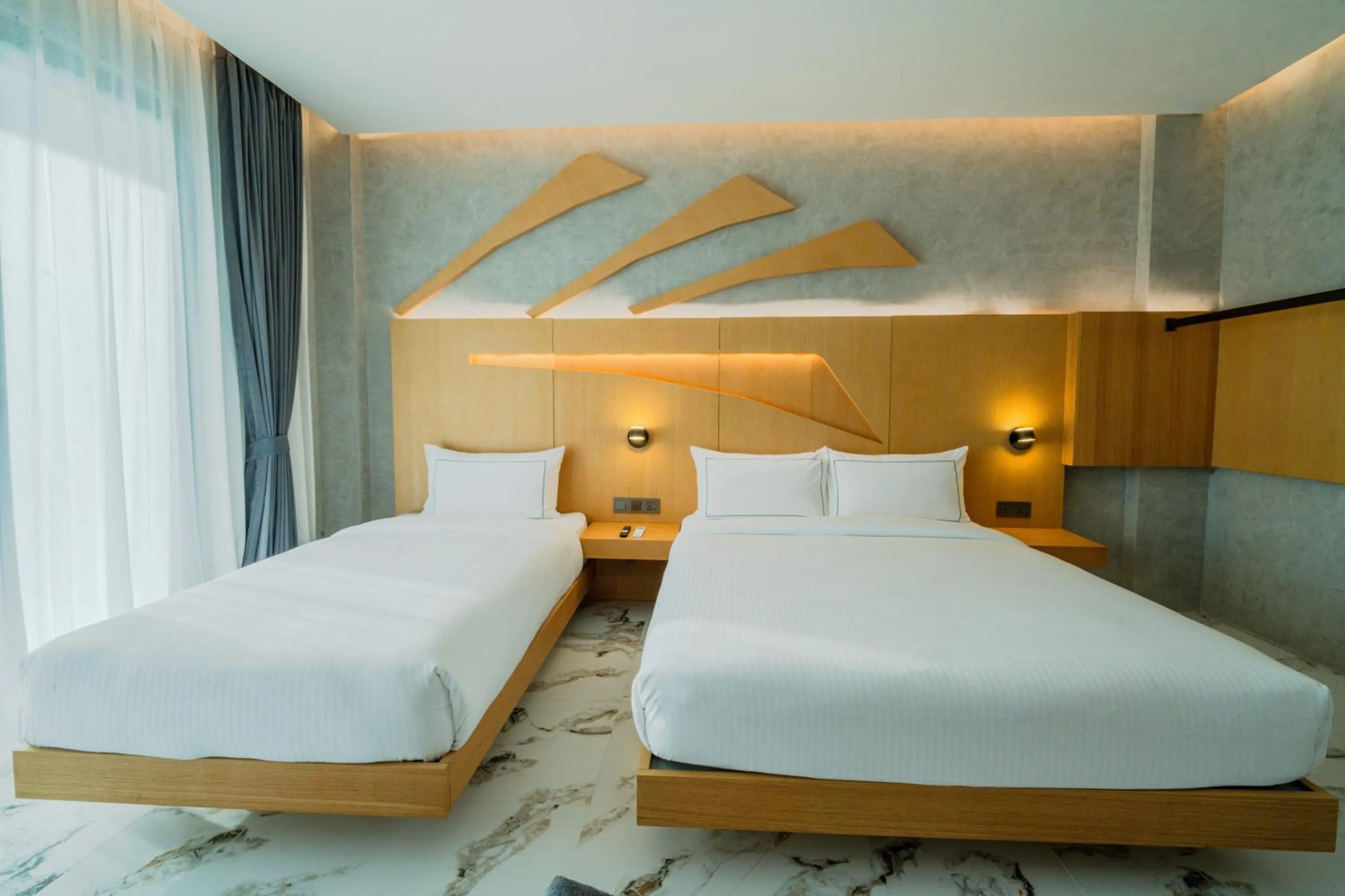 Bed in The Hotel Elizabeth Resort and Villas - Long Beach San Vicente Palawan