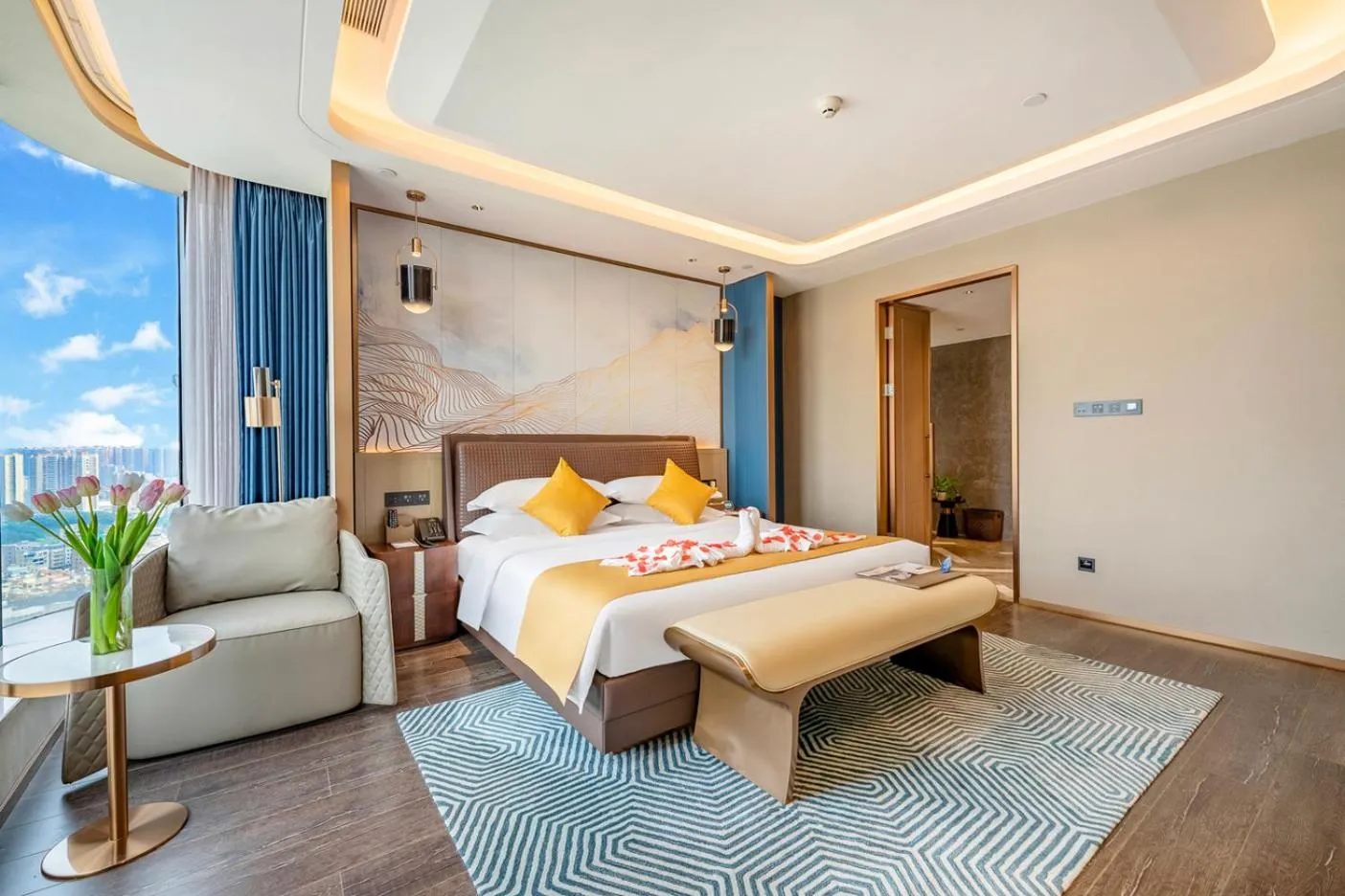 Bed in Evwa Platinum Hotel