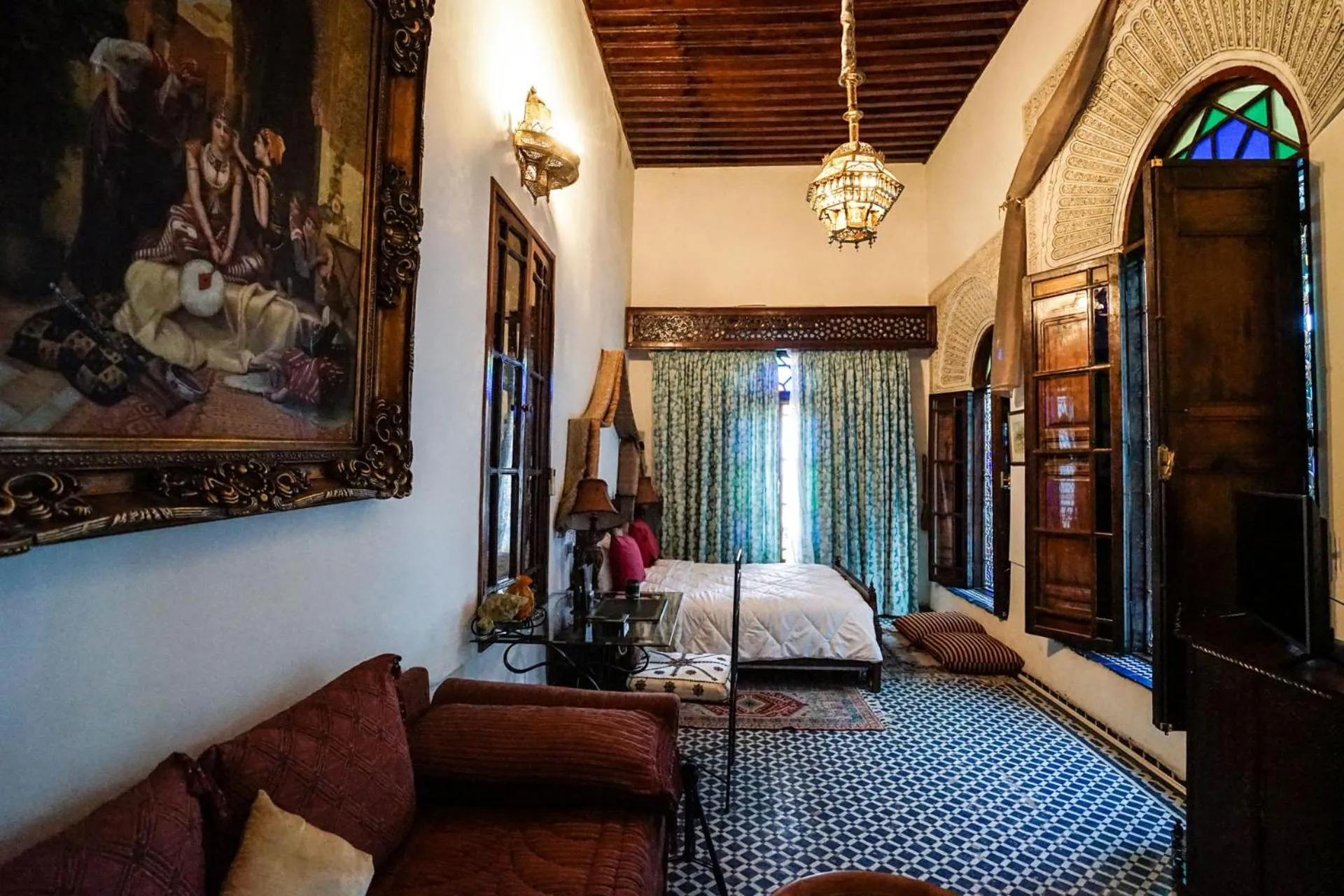 Bedroom, Bed in Riad Arabesque & Spa