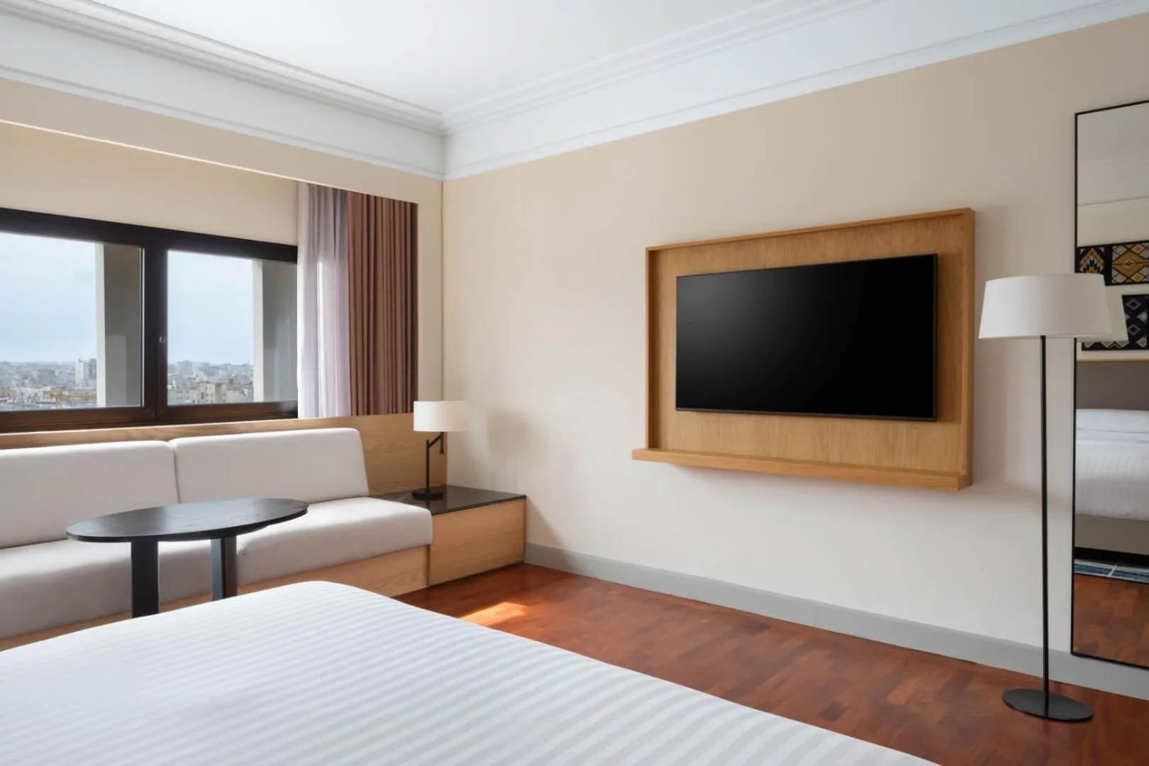 Bed in Casablanca Marriott Hotel