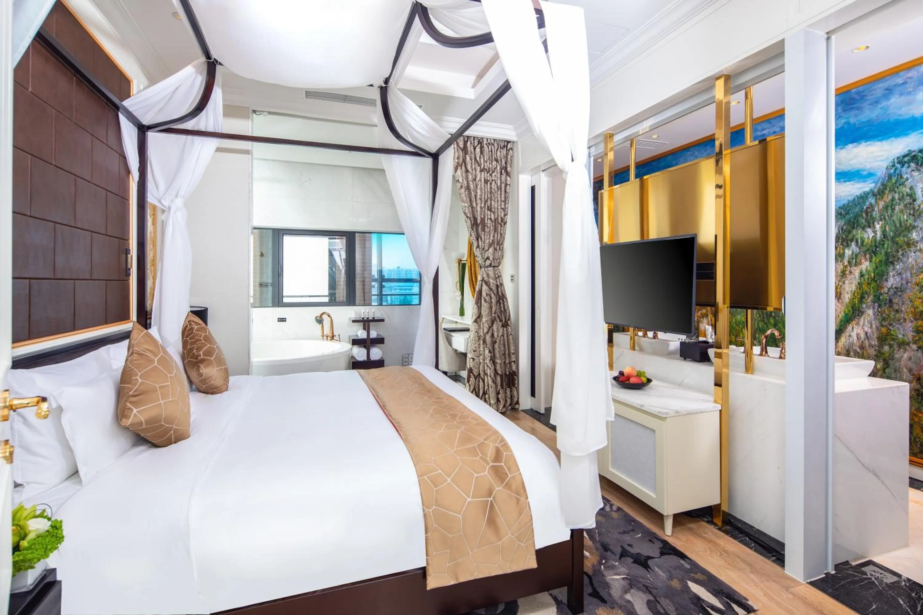 Bed in Rocase Boutique Hotel Wuxi