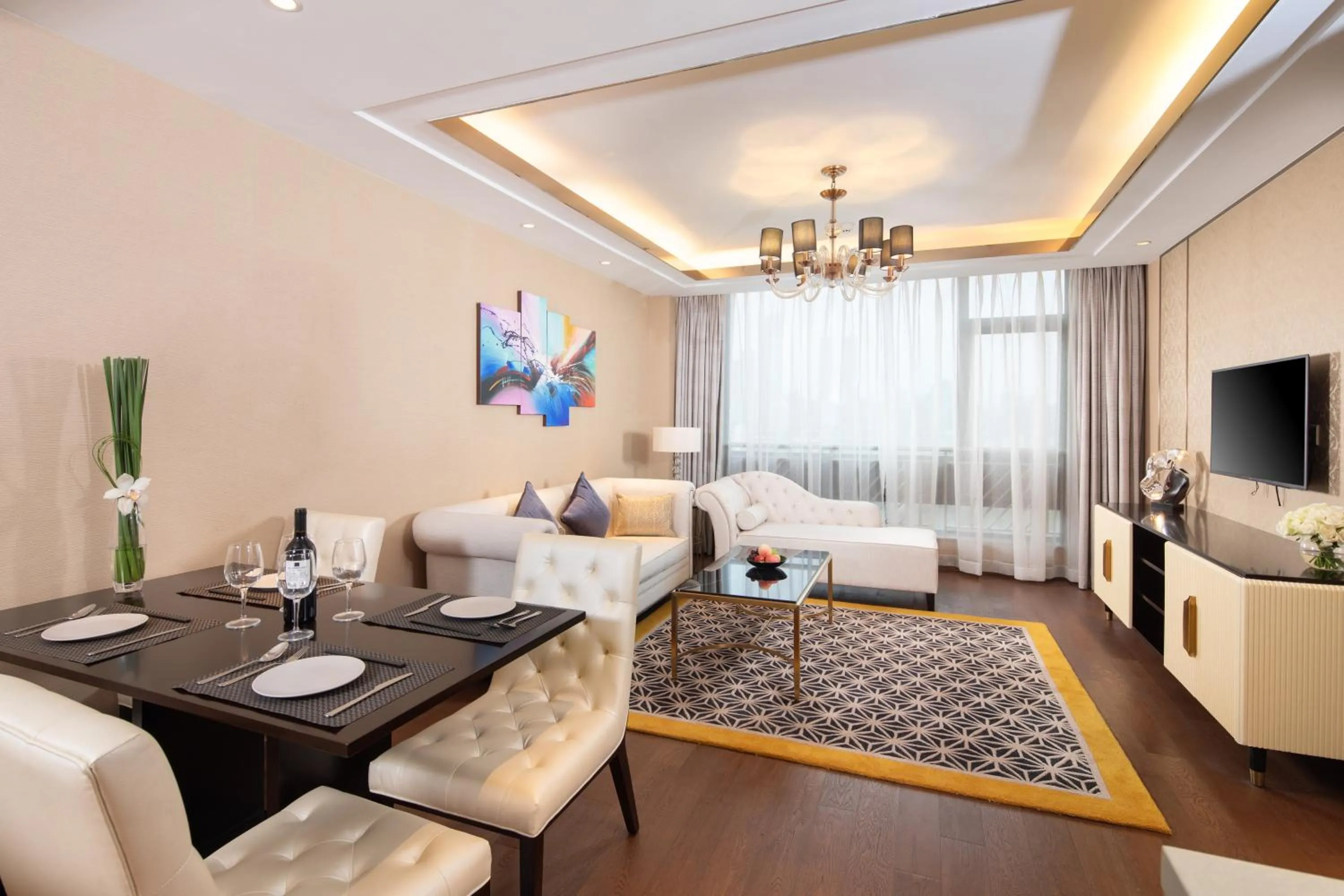 Living room in Rocase Boutique Hotel Wuxi