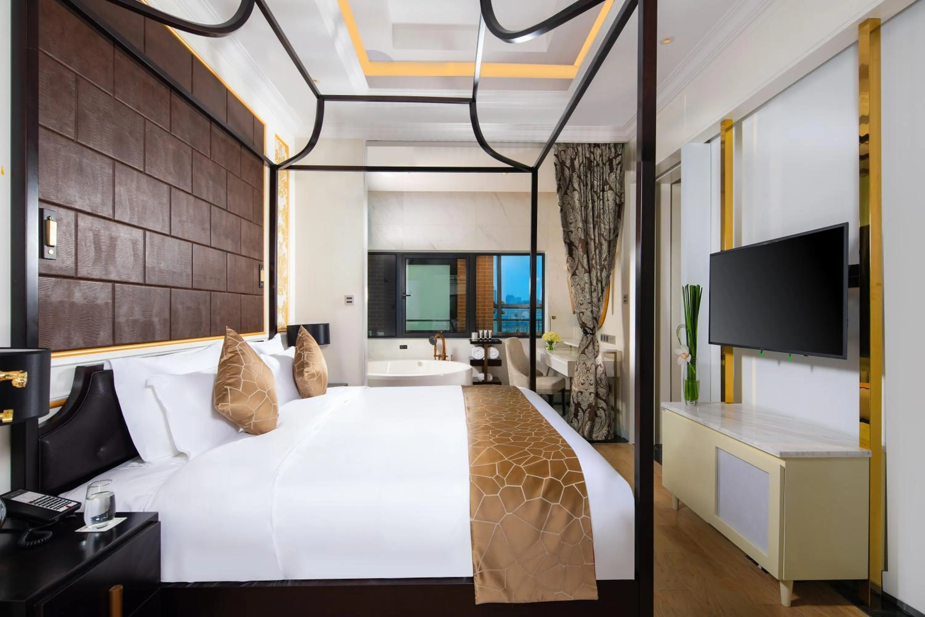 Bed in Rocase Boutique Hotel Wuxi