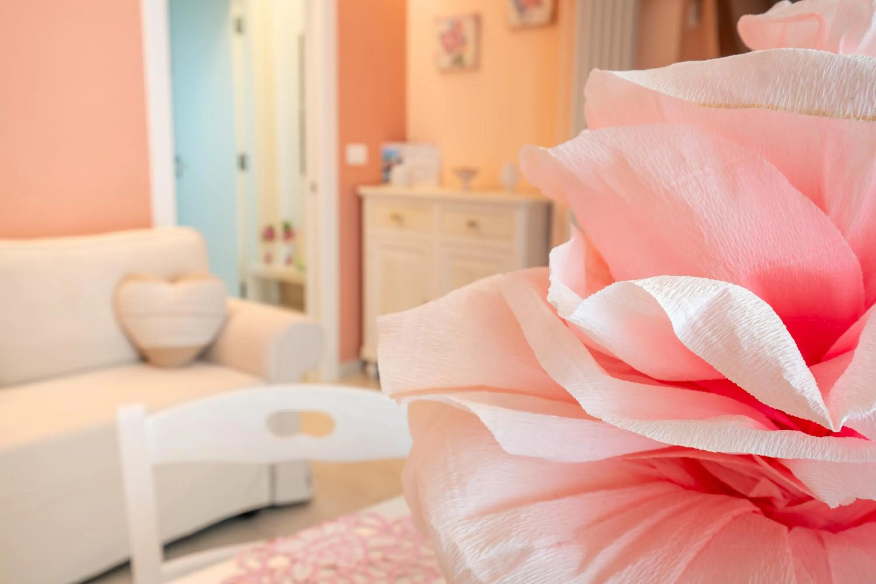 Bed in Petali Rosa - Dimora Peonia