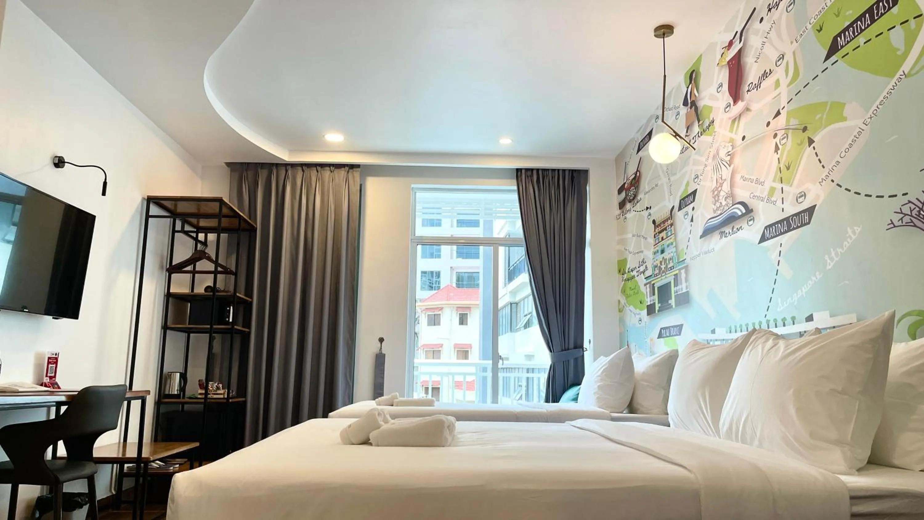 Bed in Times Hotel at Bassac Lane