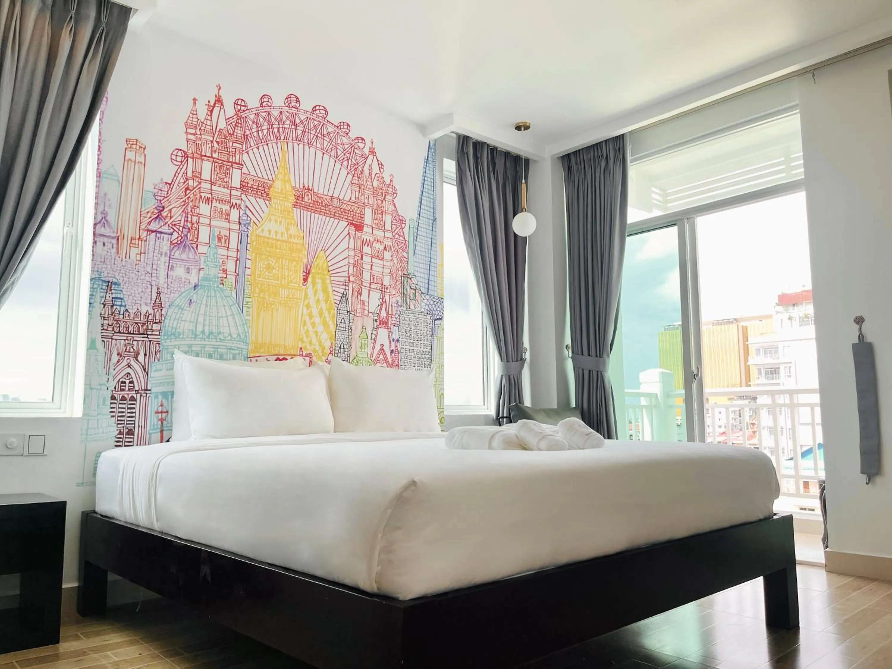 Bedroom, Bed in Times Hotel at Bassac Lane