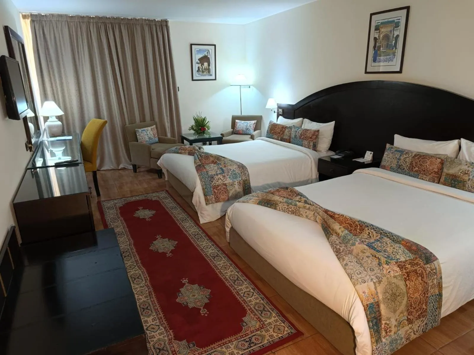 Bed in Royal Mirage Fes Hotel