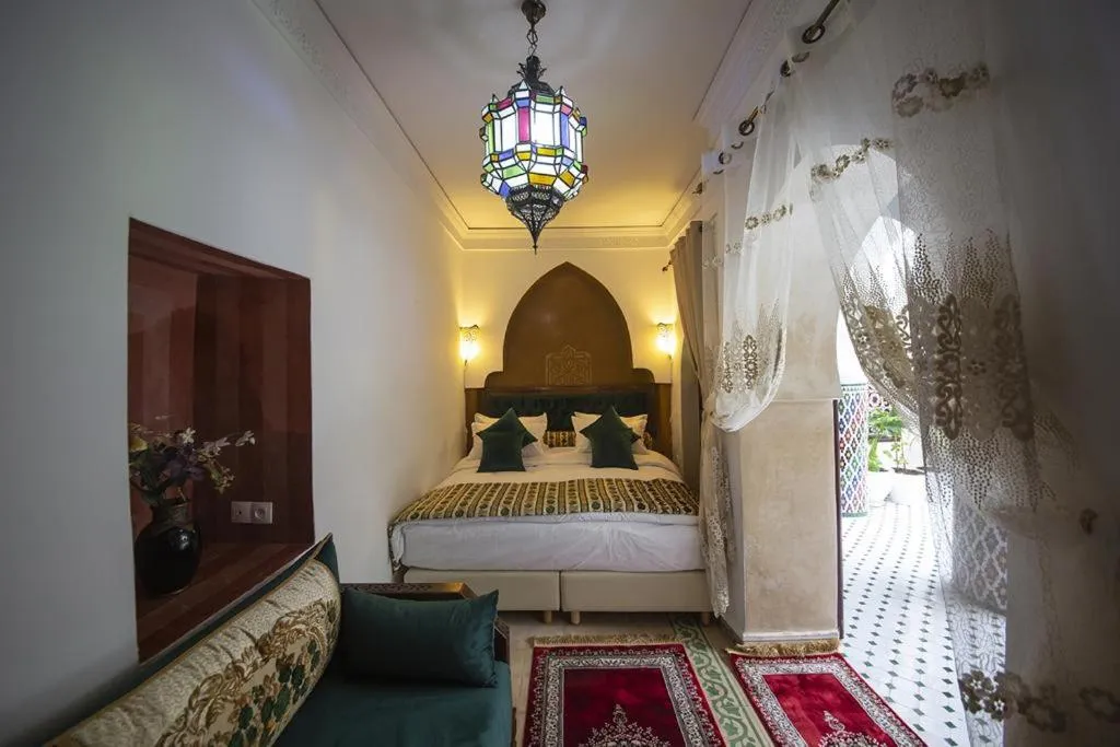 Bed in Riad Maison Belbaraka