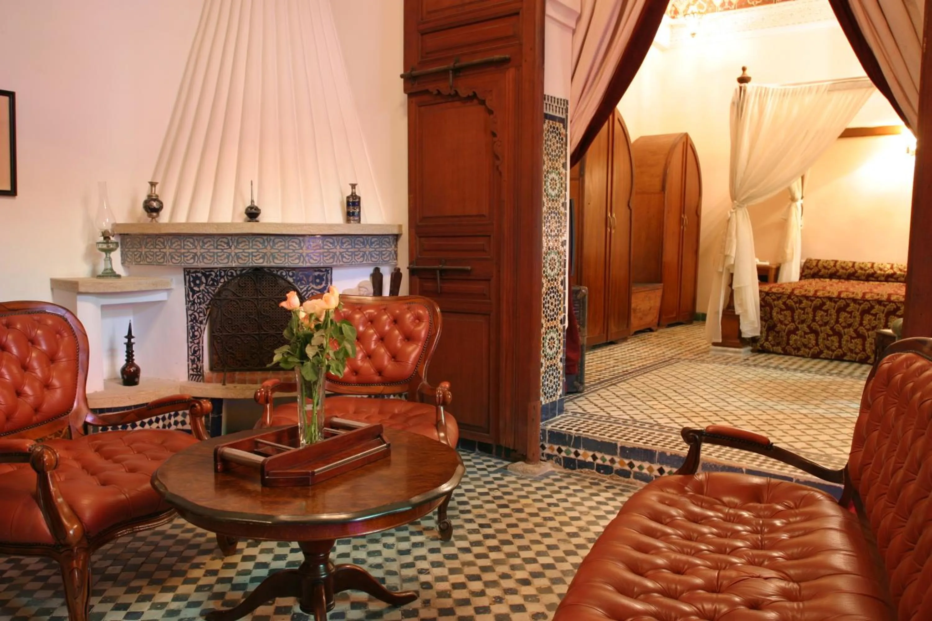 Seating area in Riad El Ghalia