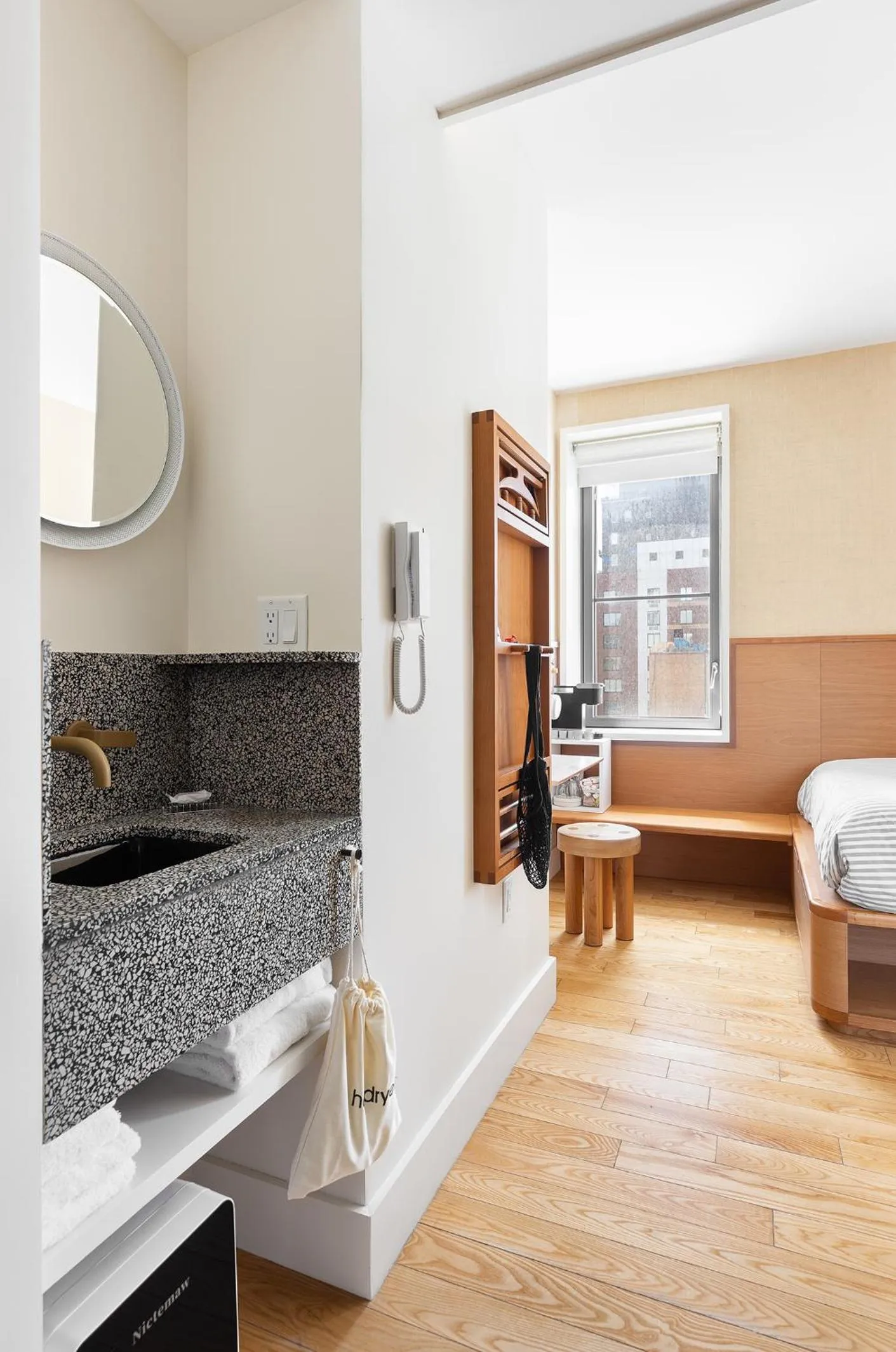 Bathroom, Bed in UNTITLED at 3 Freeman Alley