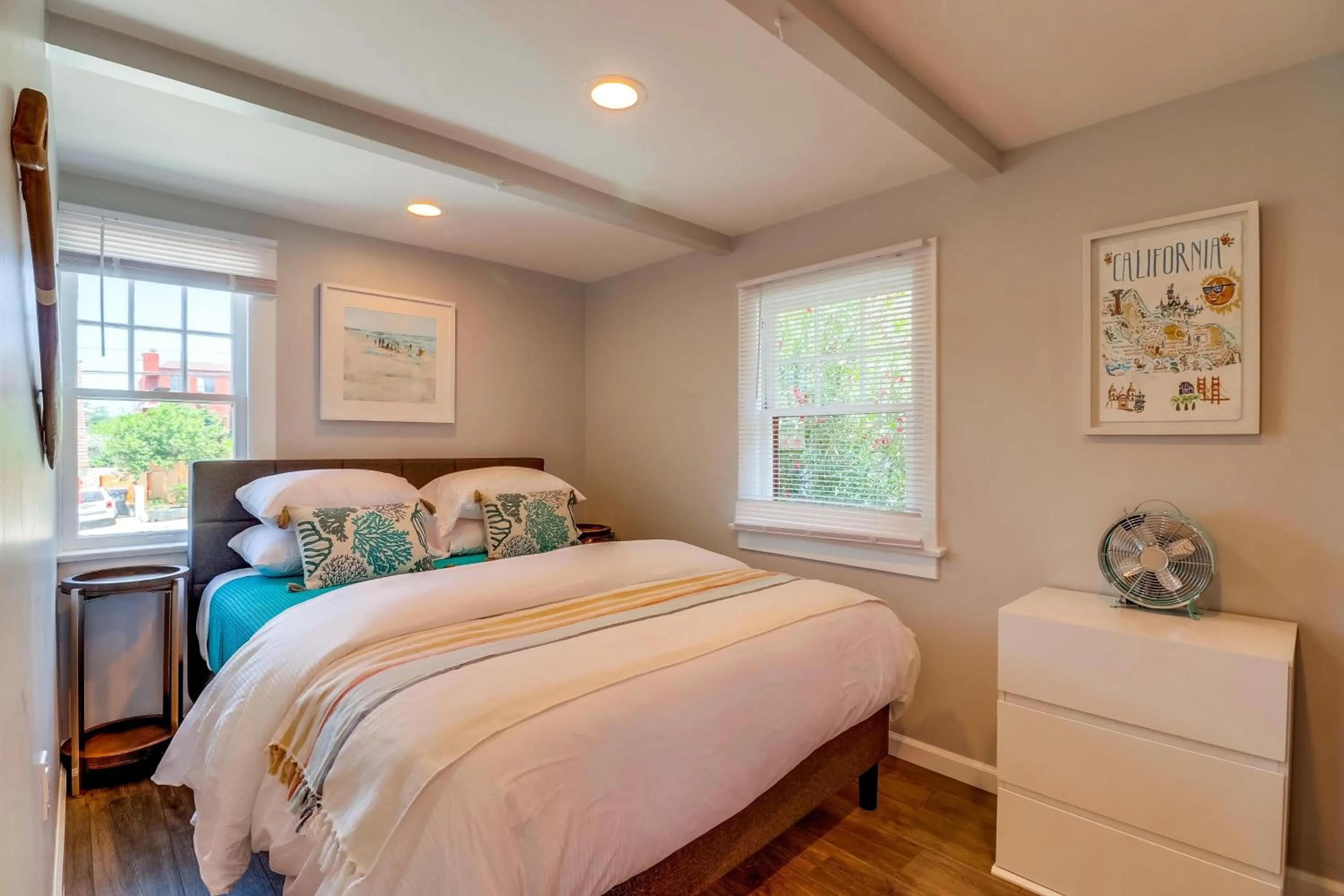 Bed in Bette's Bungalow