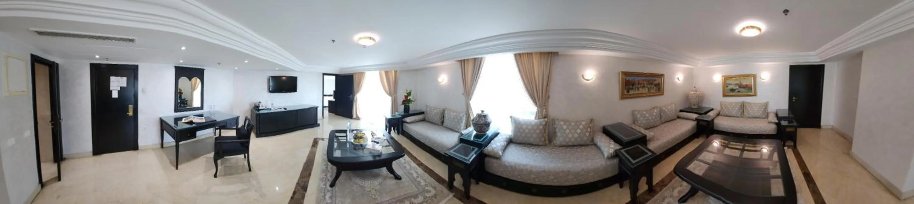 Seating area in Farah Rabat