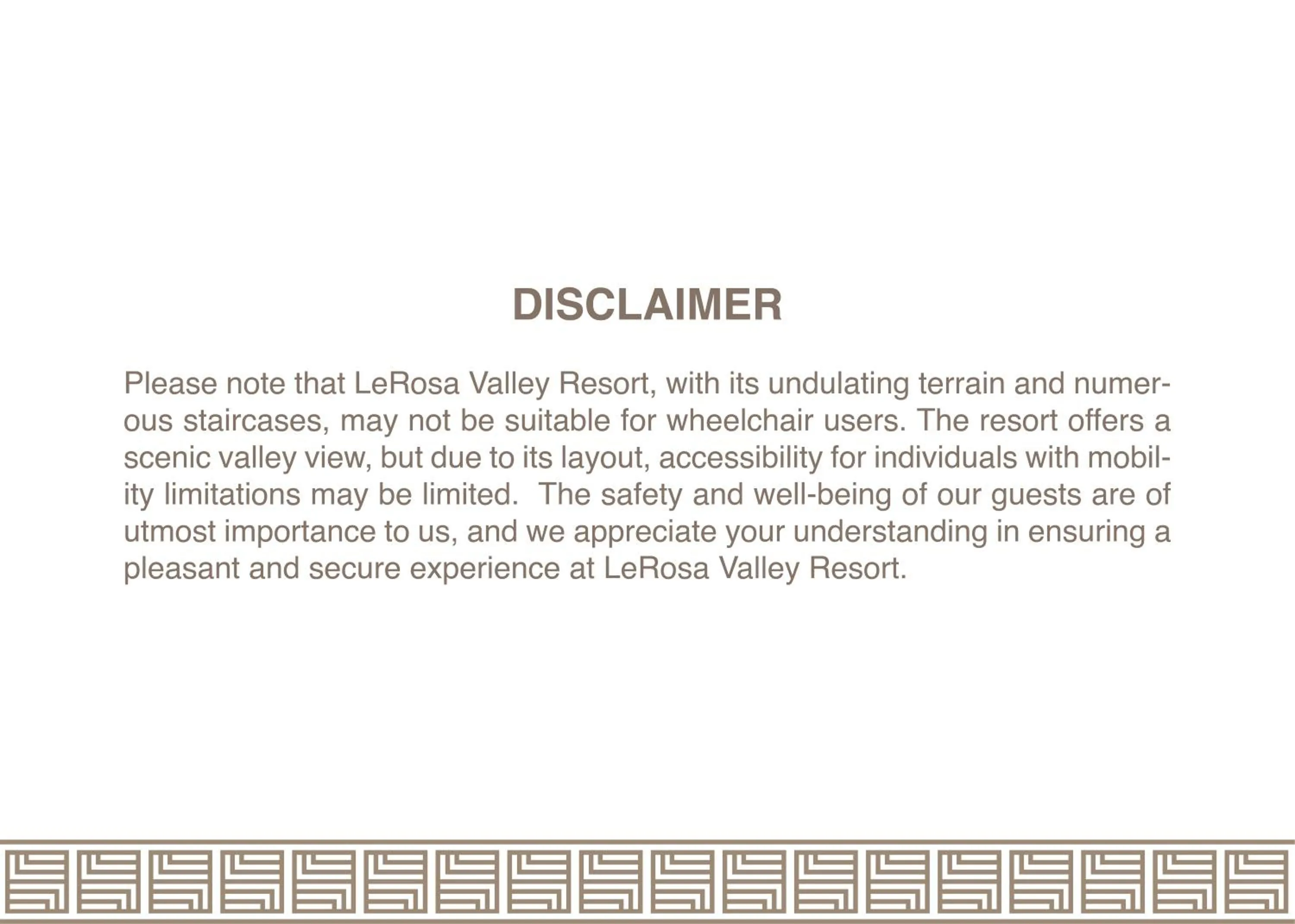 Property building in LeRosa Valley Resort