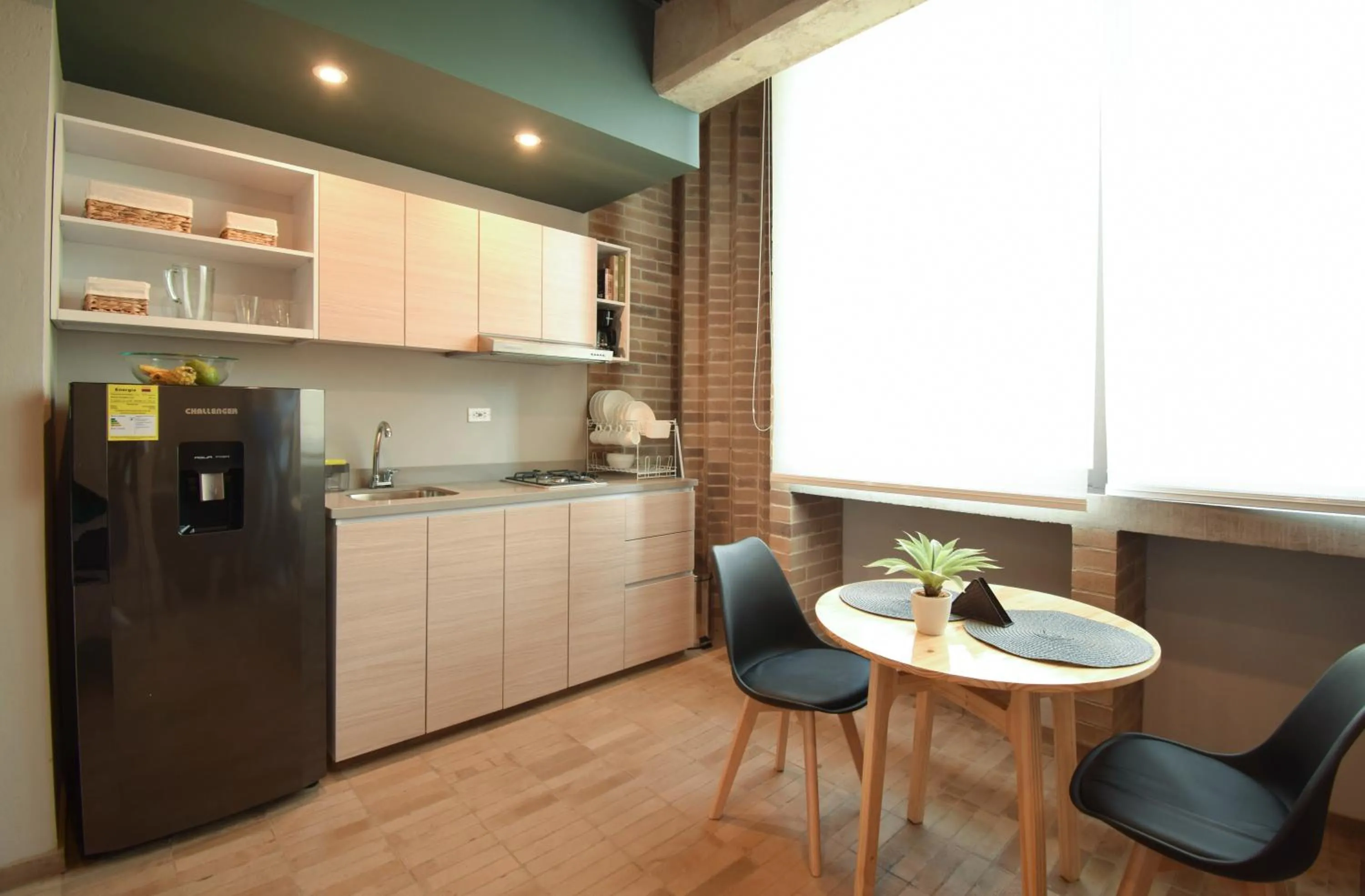 Kitchen or kitchenette in Cadena Hotelera Rey es