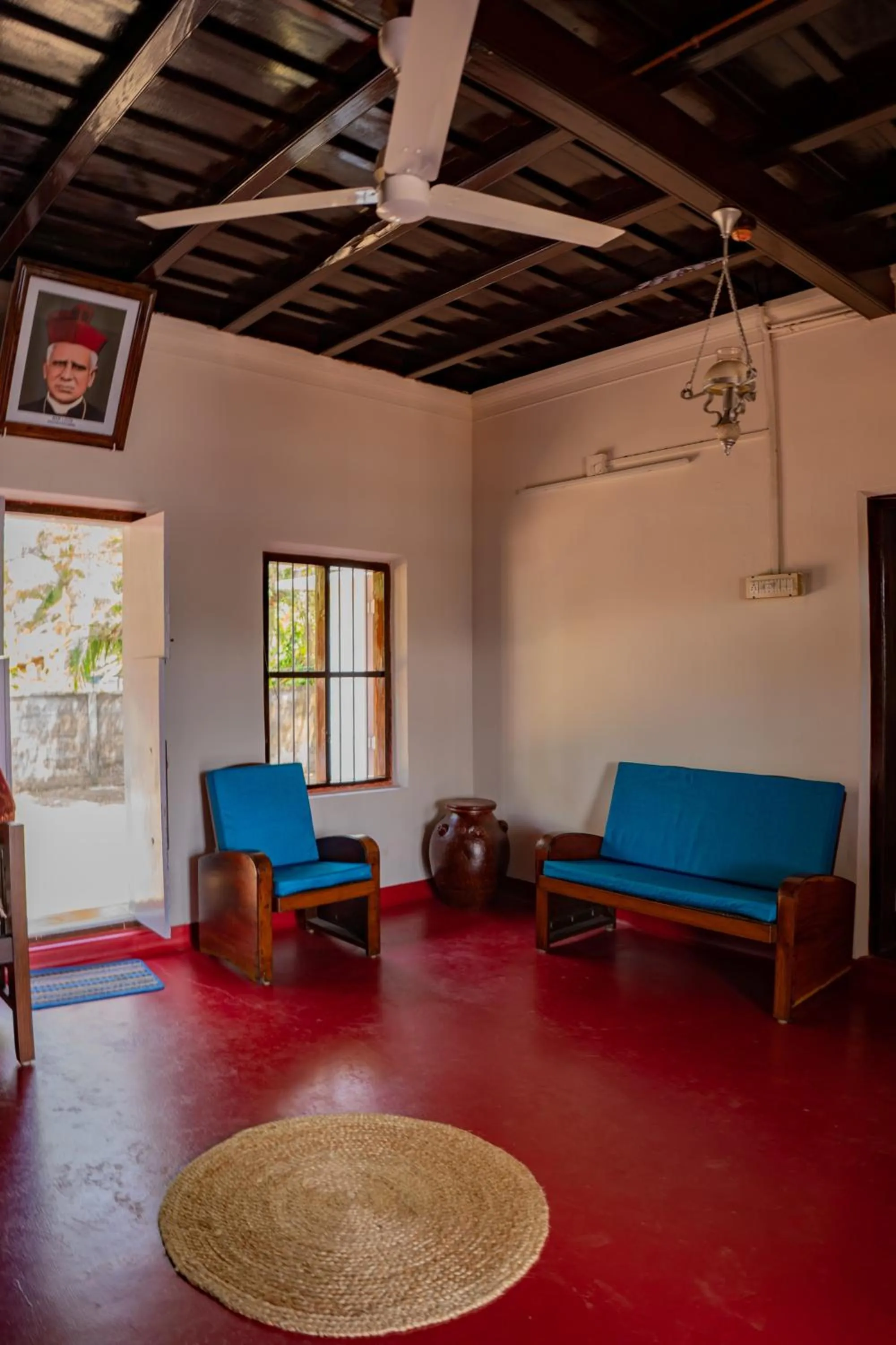 Living room in Kuttanad Kayak Club by Lexstays