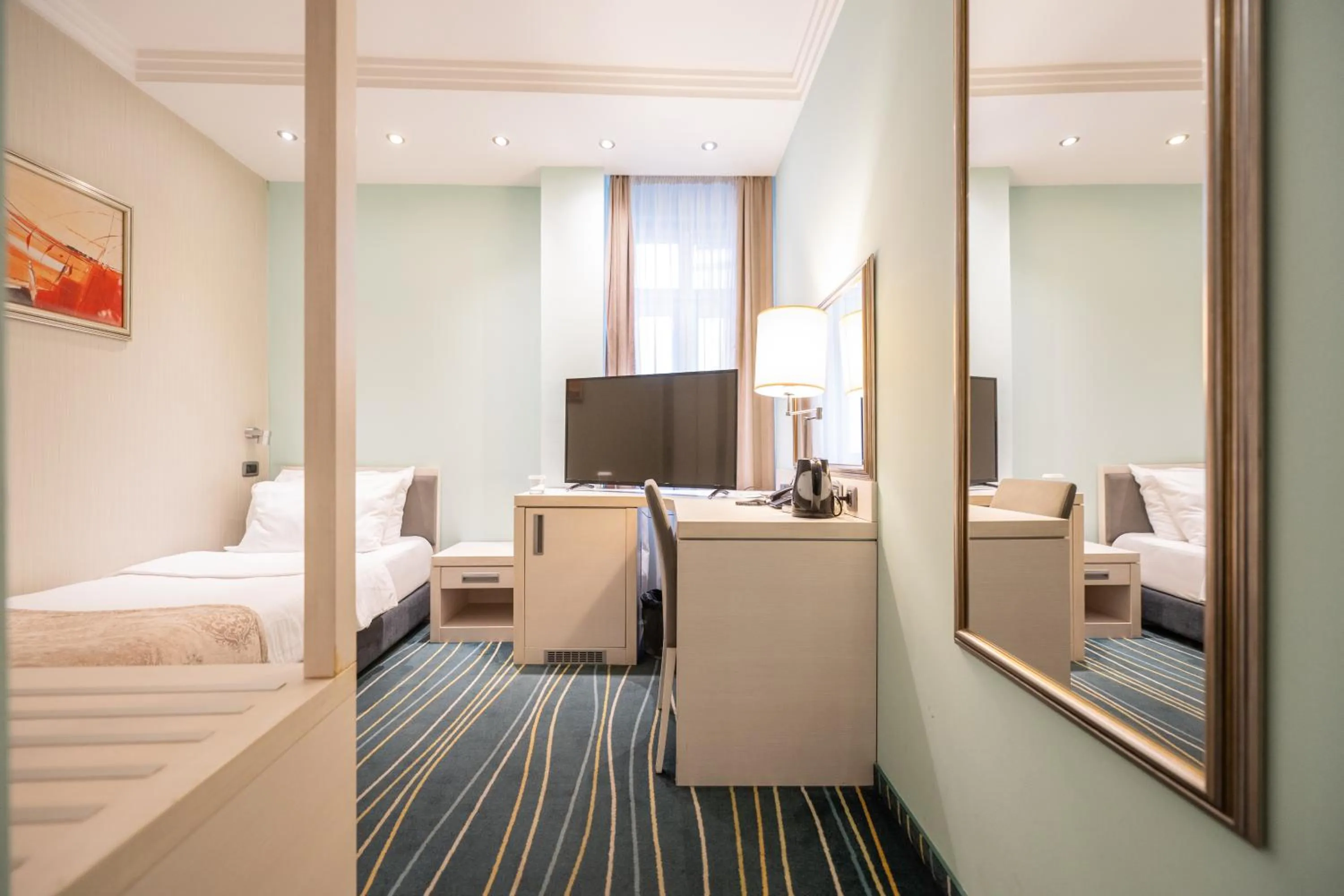 Bed in Kopernikus Hotel Prag