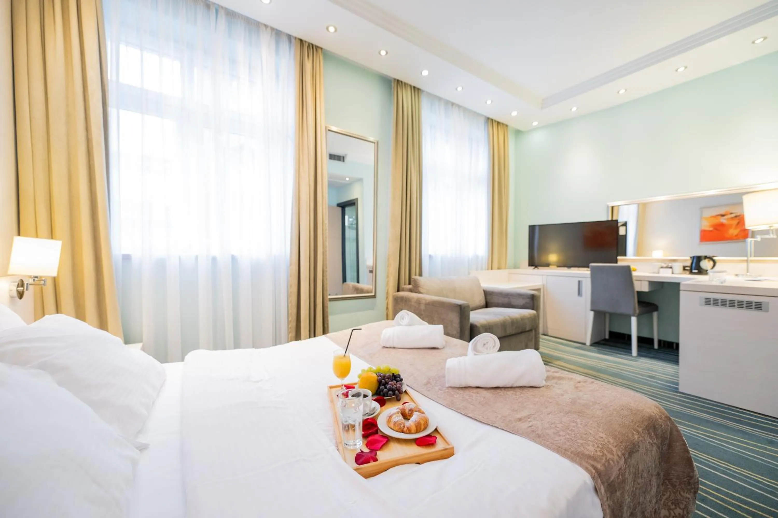 Bed in Kopernikus Hotel Prag