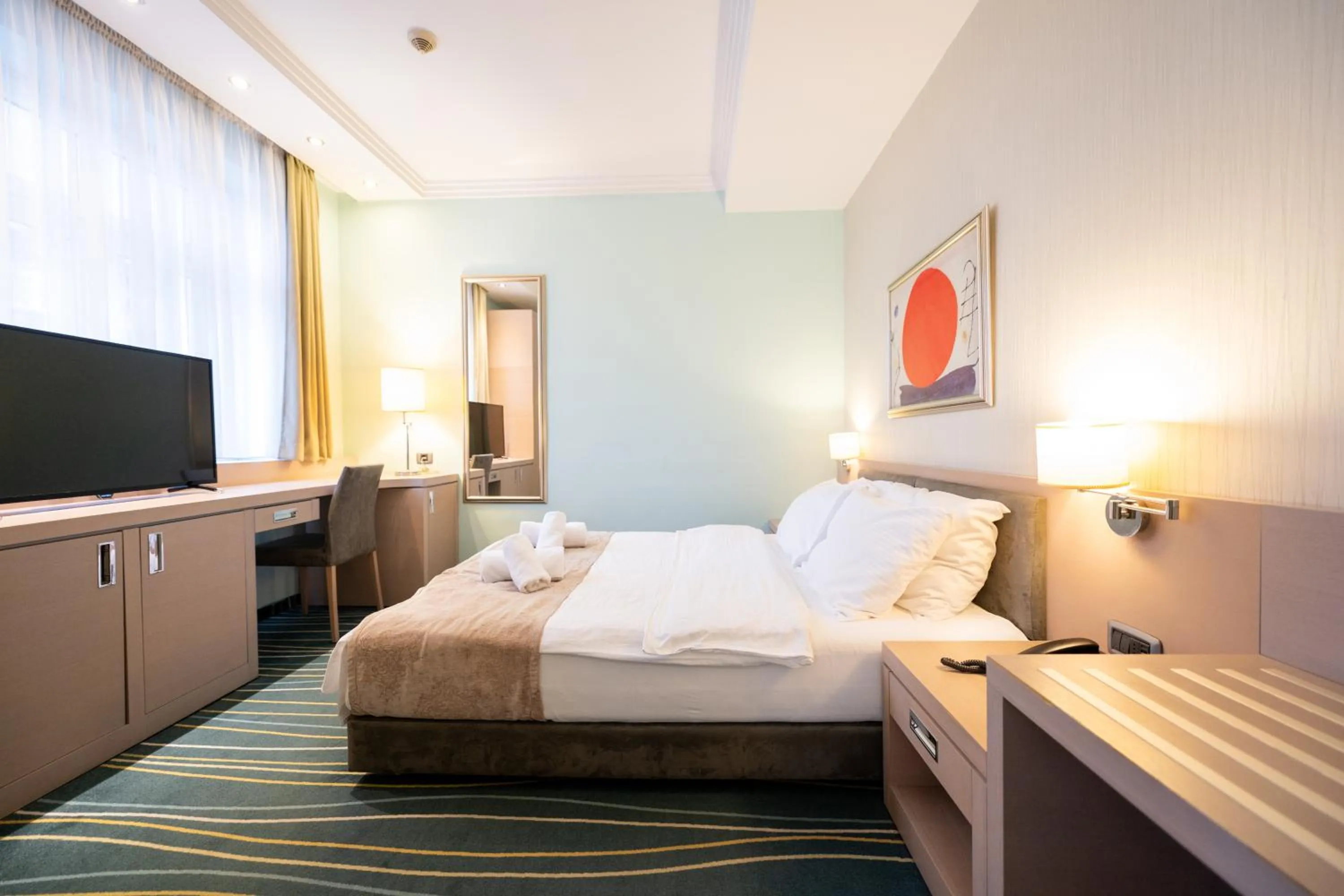 Bed in Kopernikus Hotel Prag