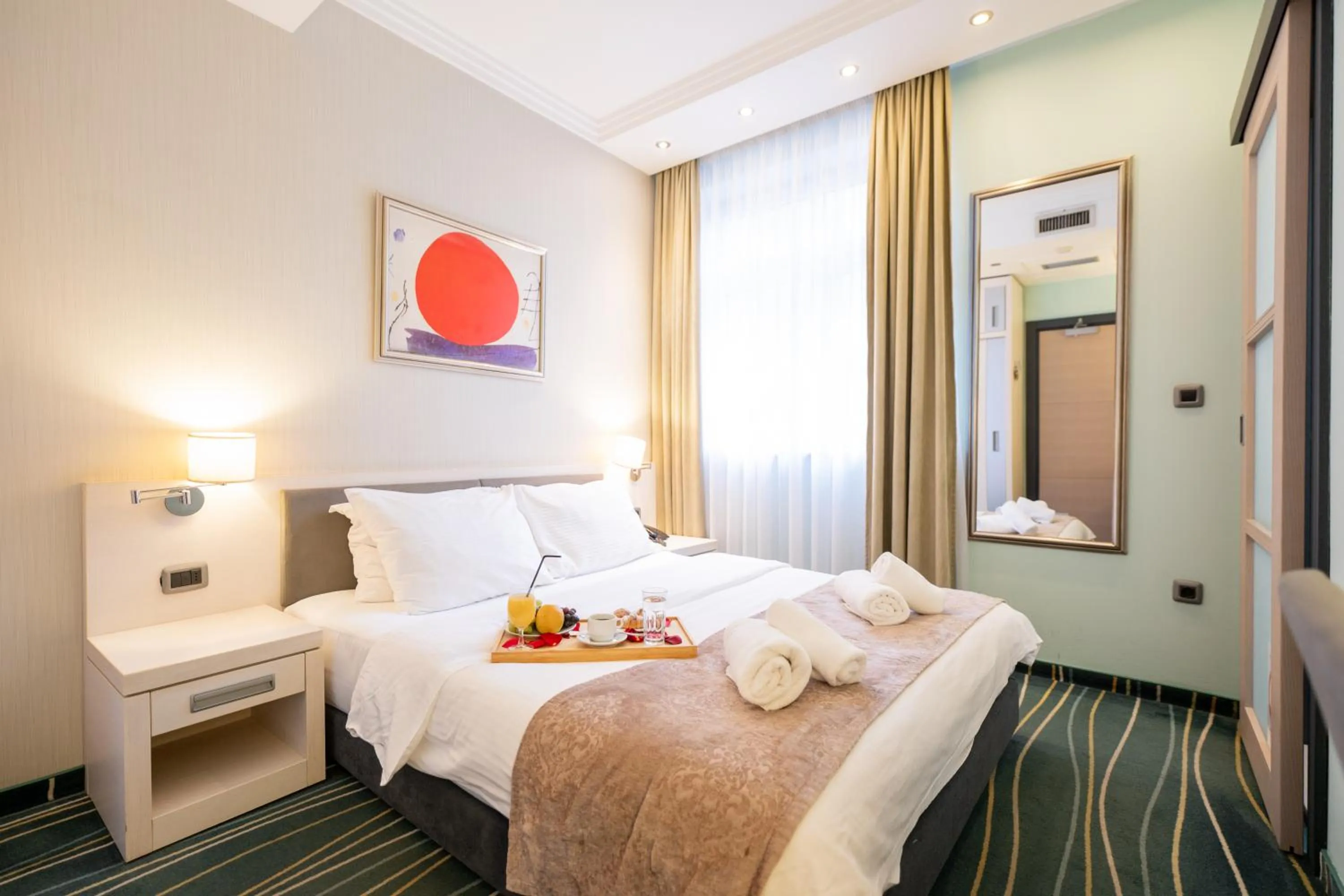 Bed in Kopernikus Hotel Prag