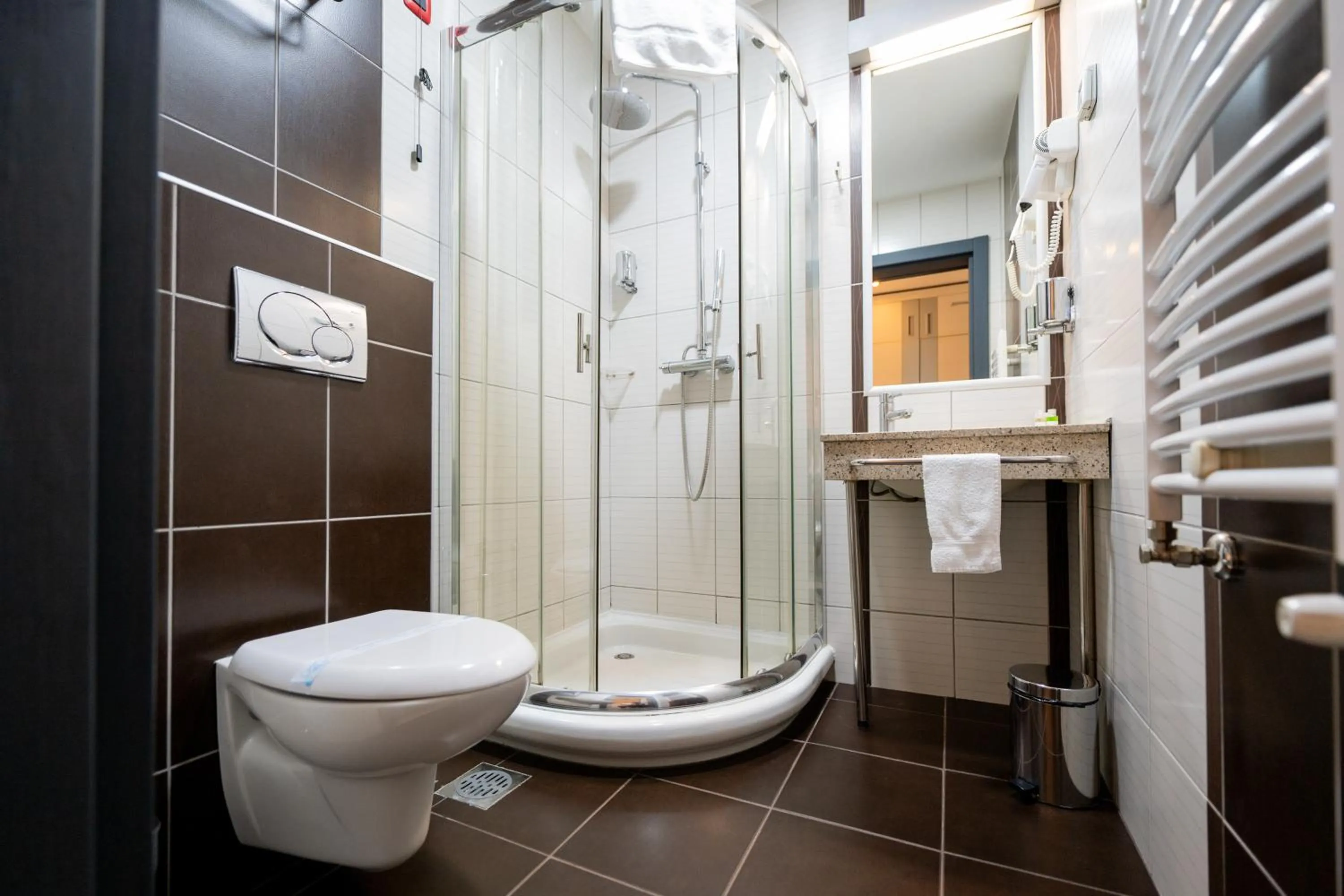 Shower in Kopernikus Hotel Prag