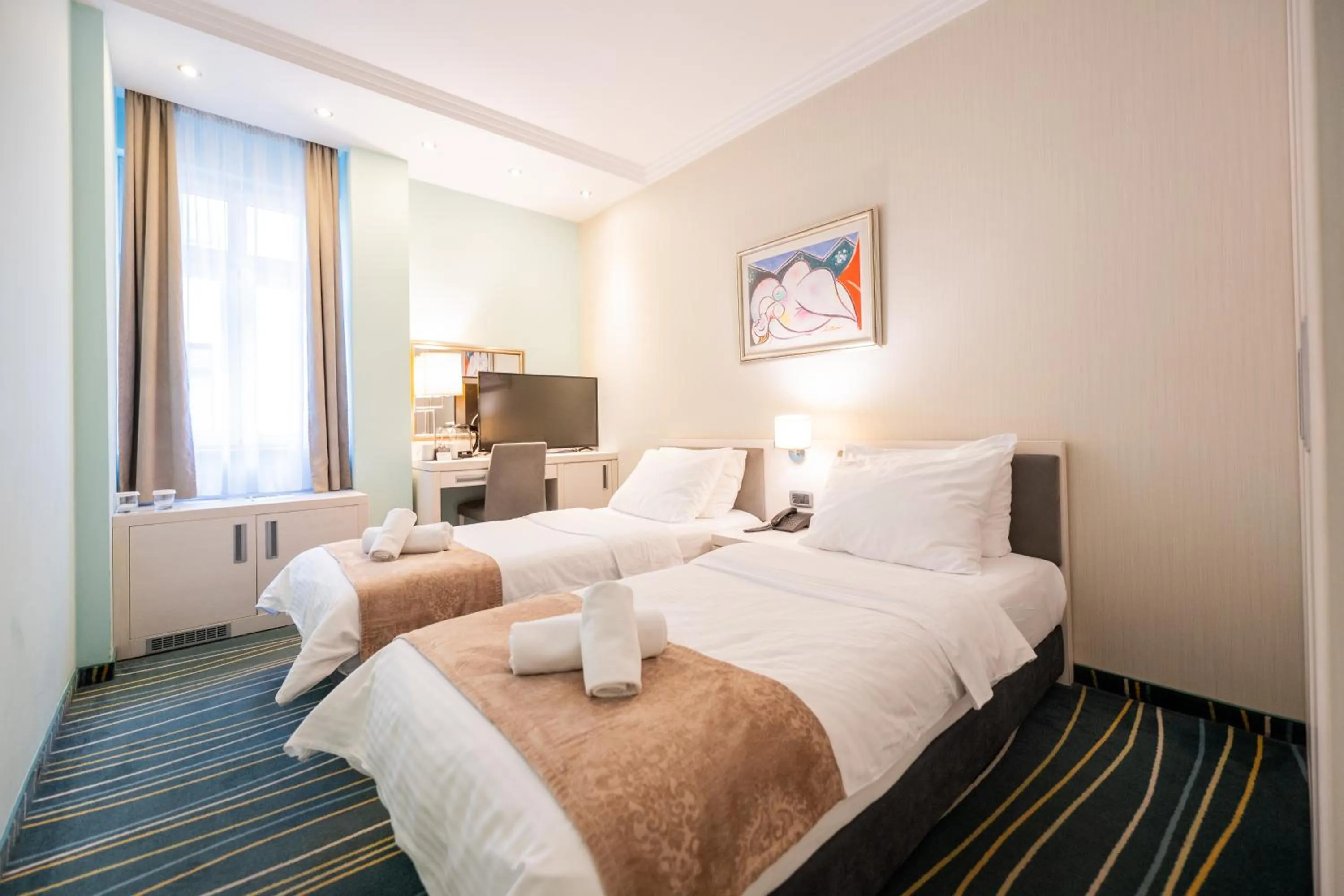 Bed in Kopernikus Hotel Prag