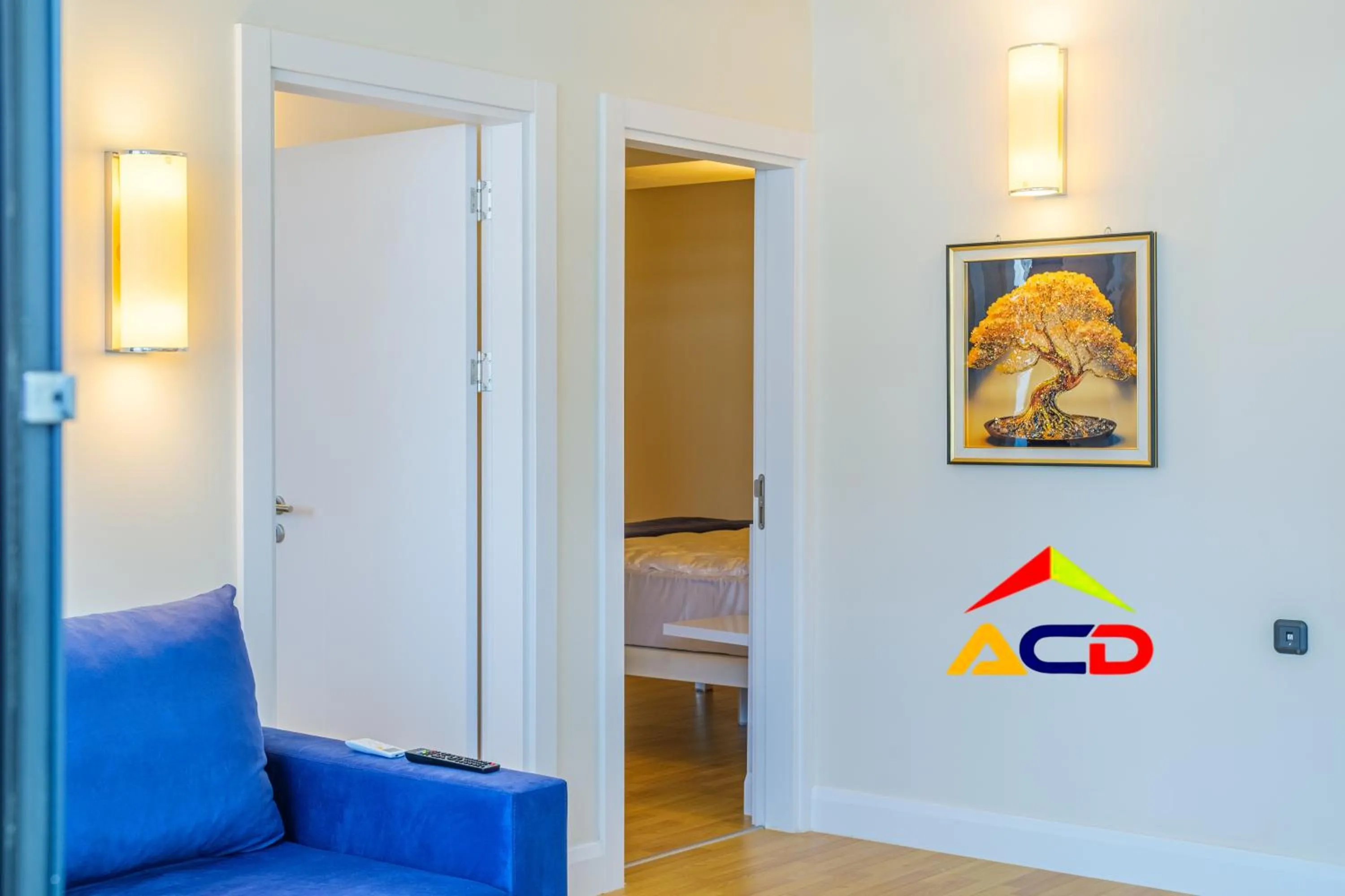 Living room, Bed in Orbi City A - C - D