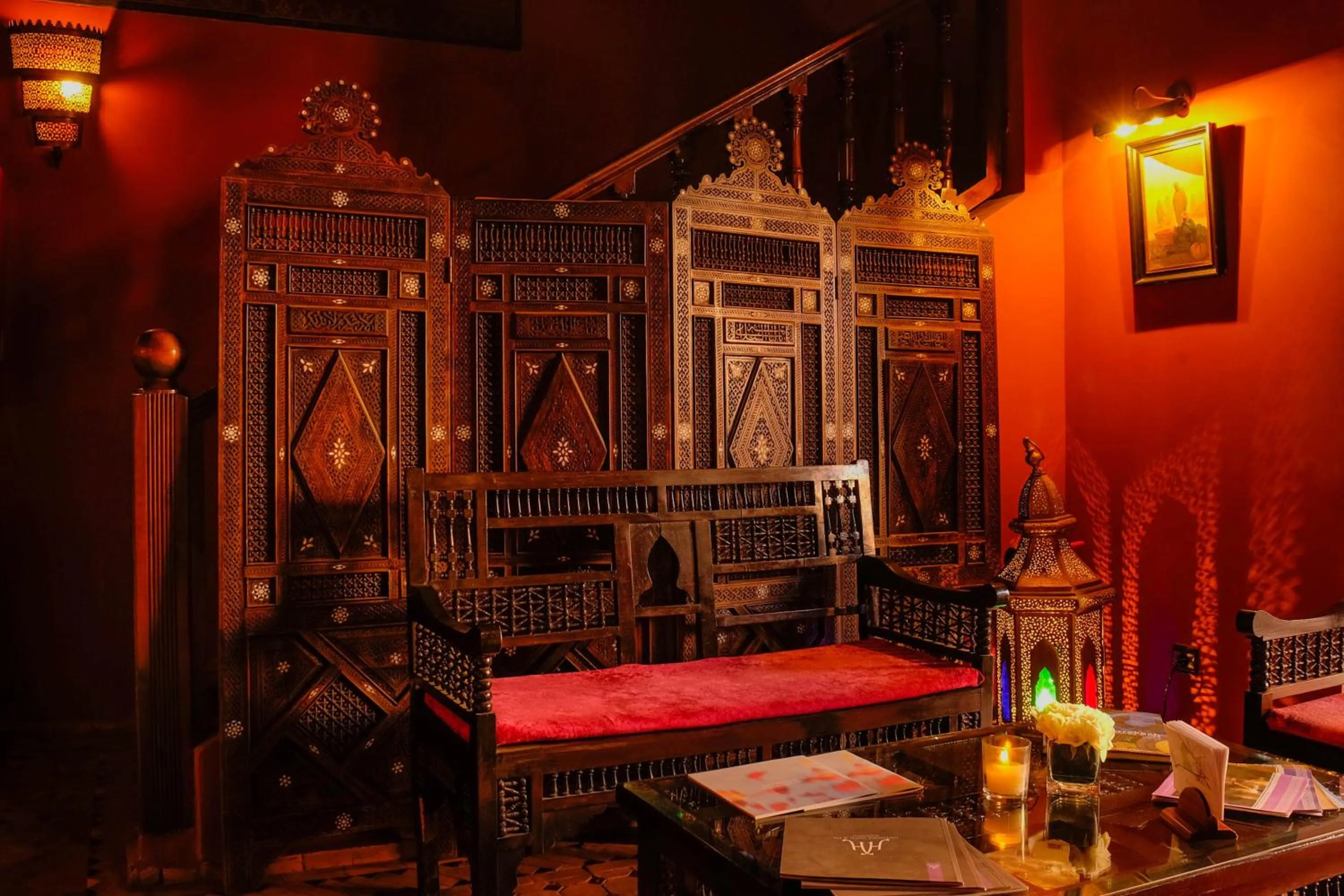 Seating area in Riad Marrakech By Hivernage