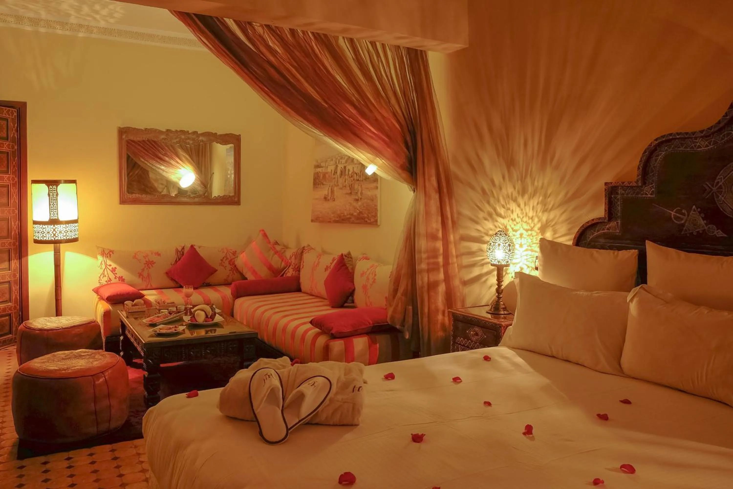 Living room, Bed in Riad Marrakech By Hivernage