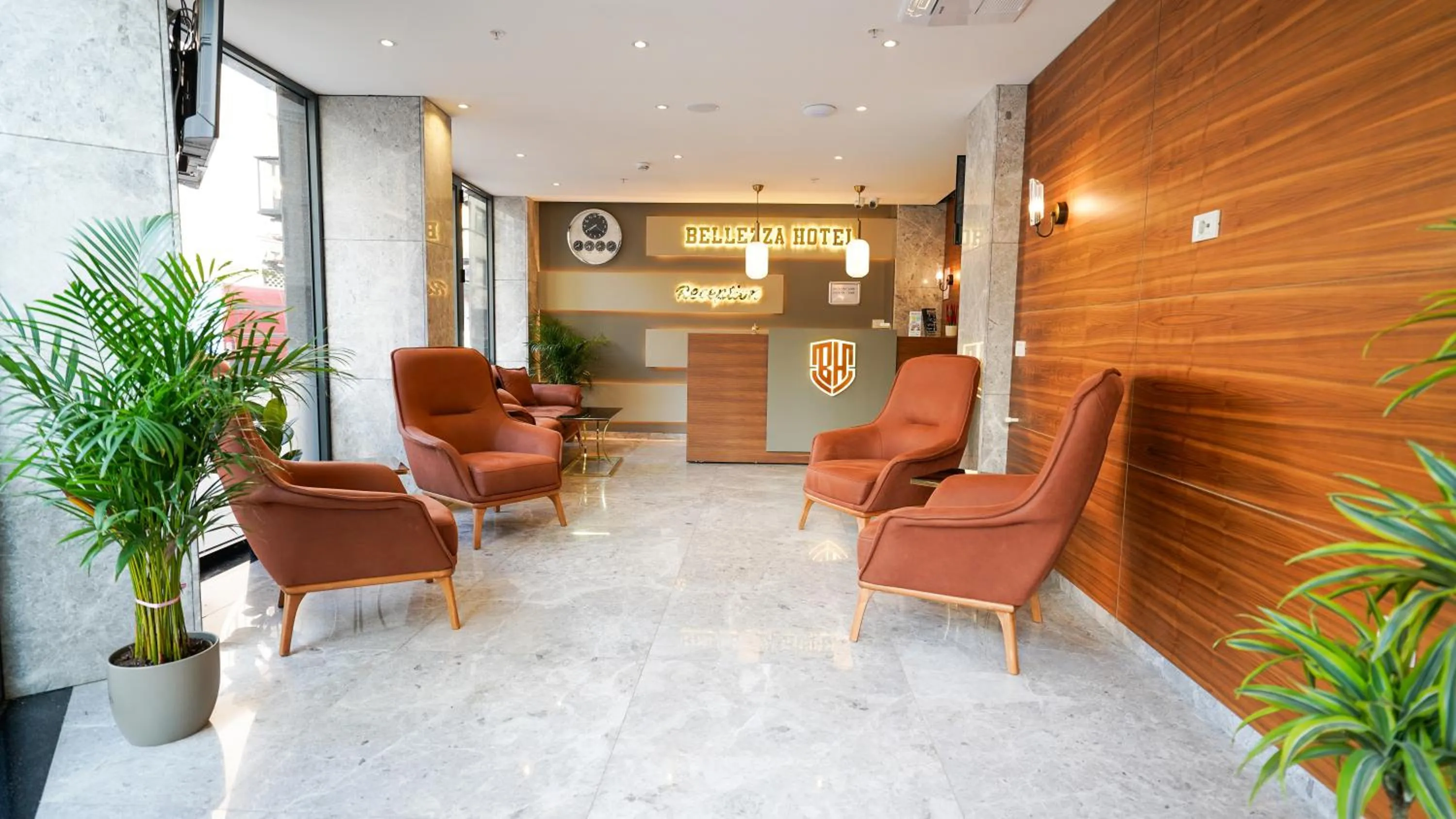 Lobby or reception in Bellezza Hotel
