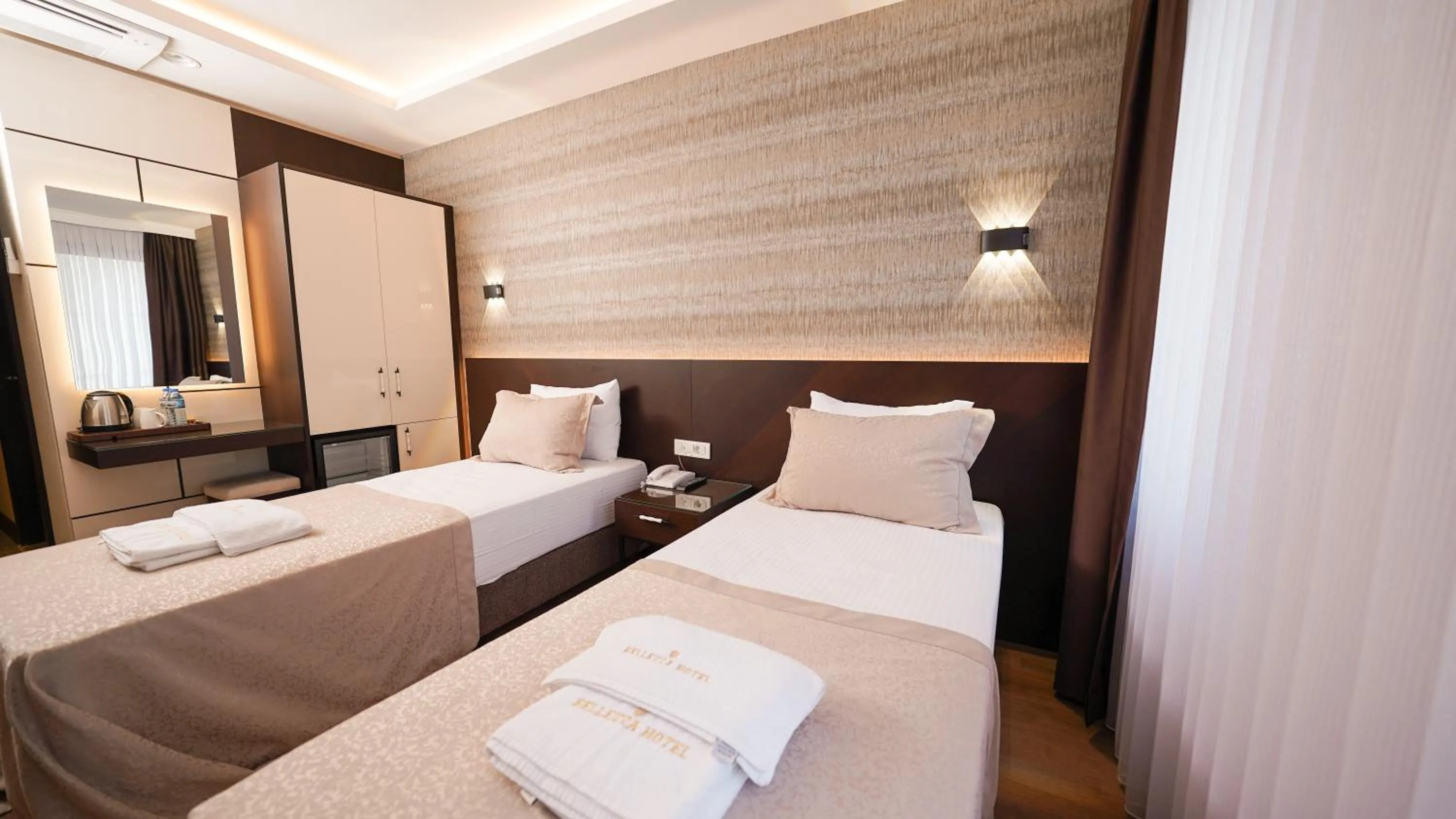 Bed in Bellezza Hotel