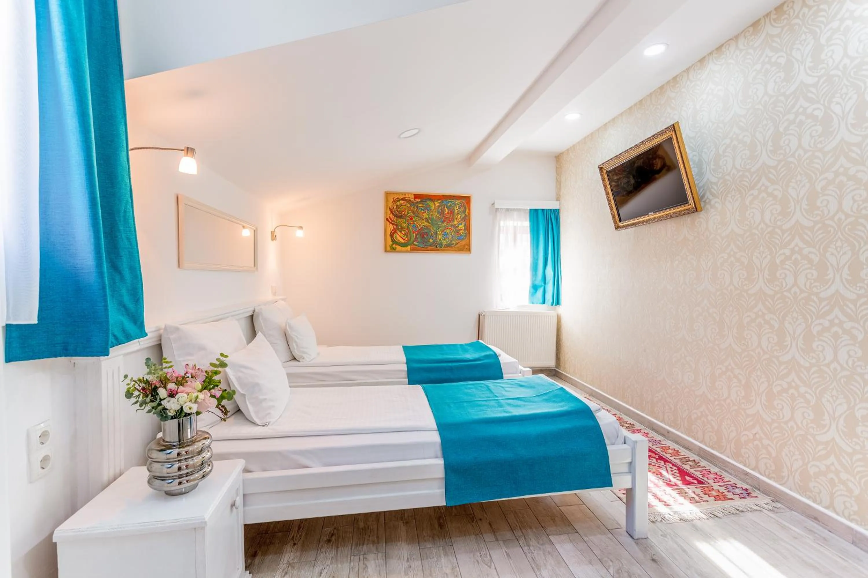 Bed in Hotel-Restaurant Kriva Ćuprija