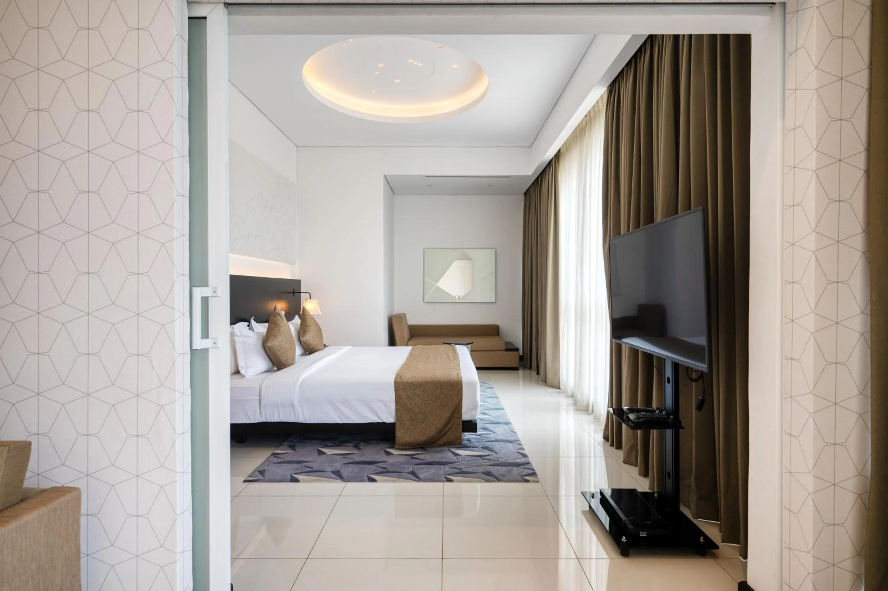 Bed in Hatch House for Digital Nomads