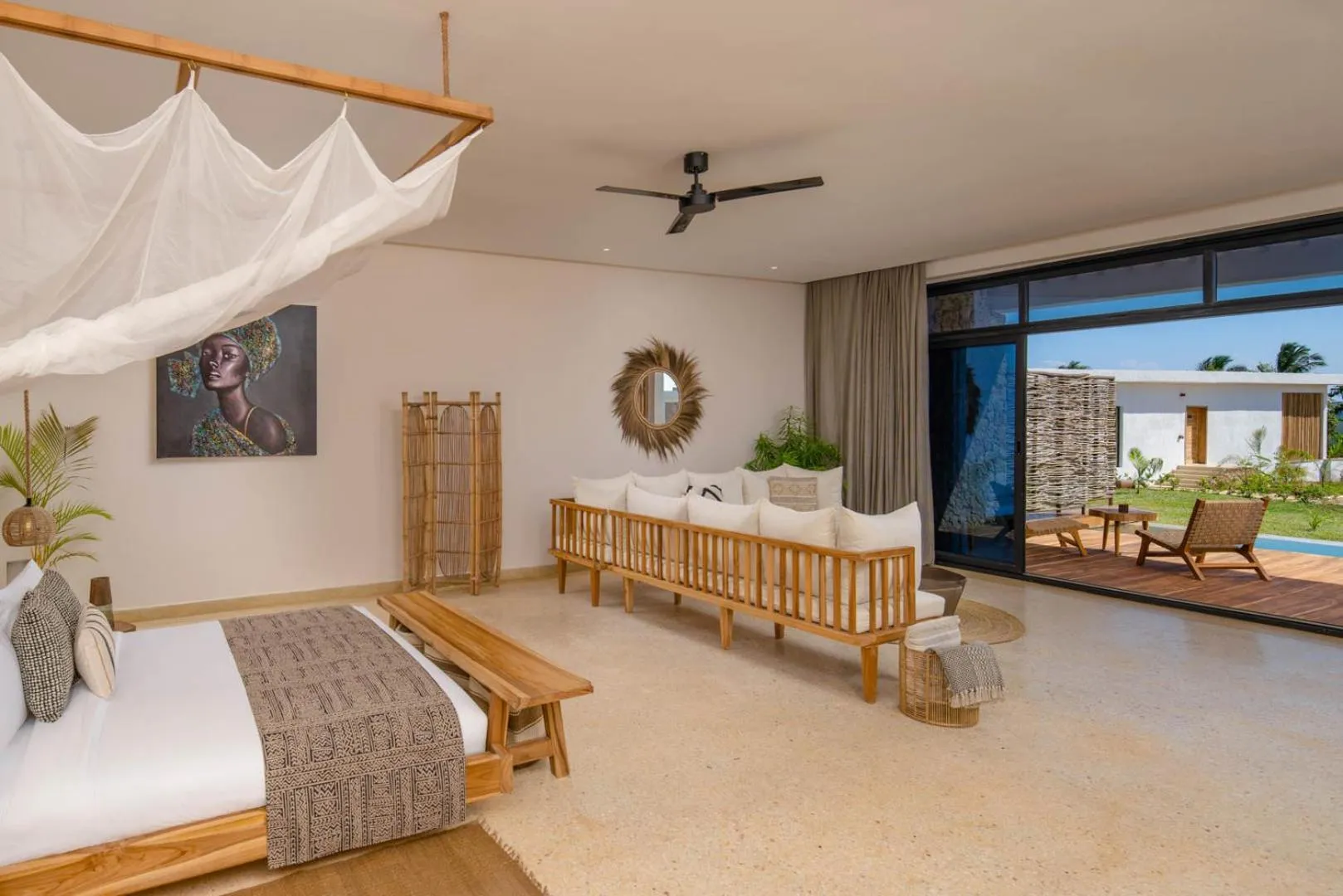 Bed in Aldiana Club Zanzibar Kwanza