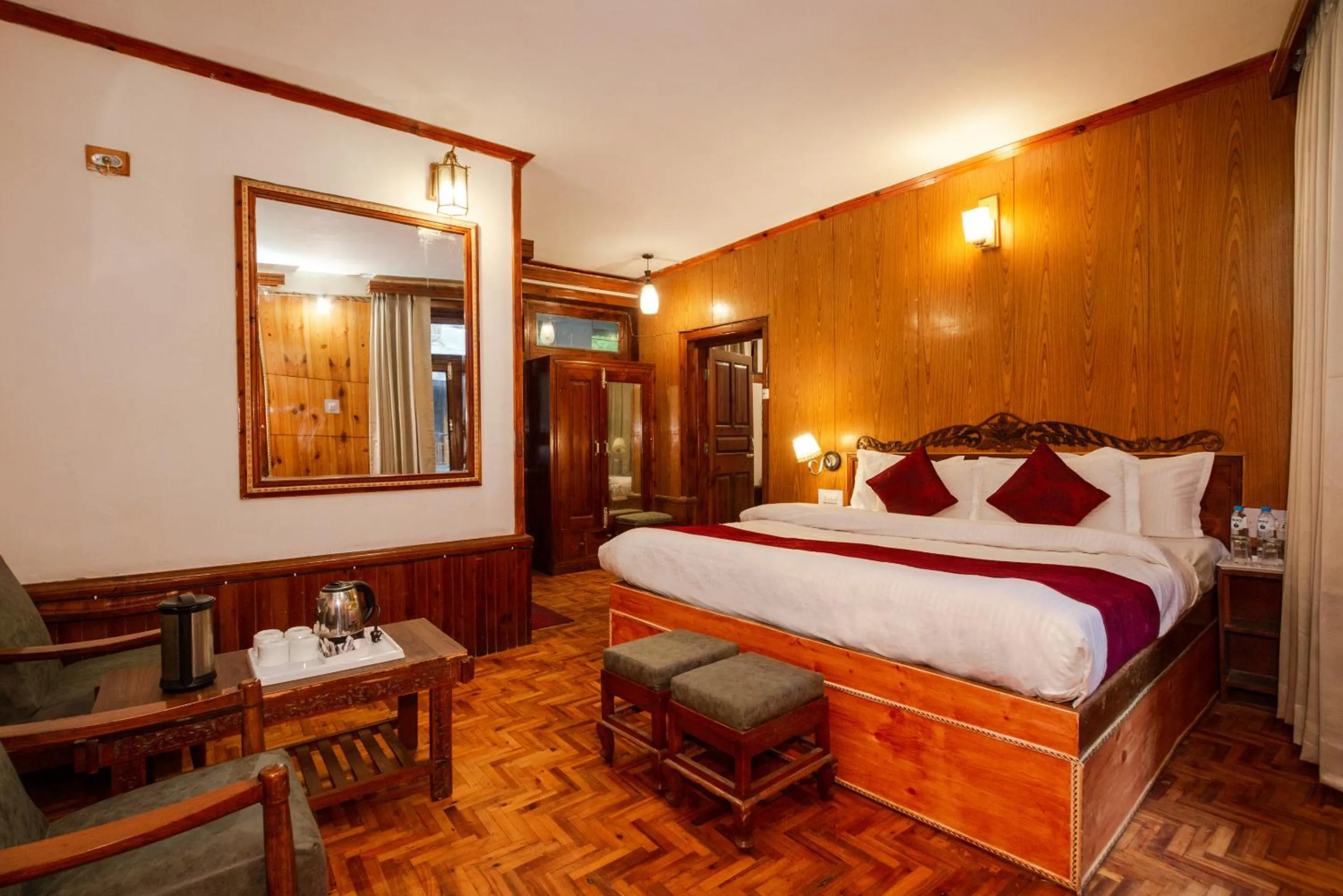 Bed in Holiday Home International -Vivaan Stays