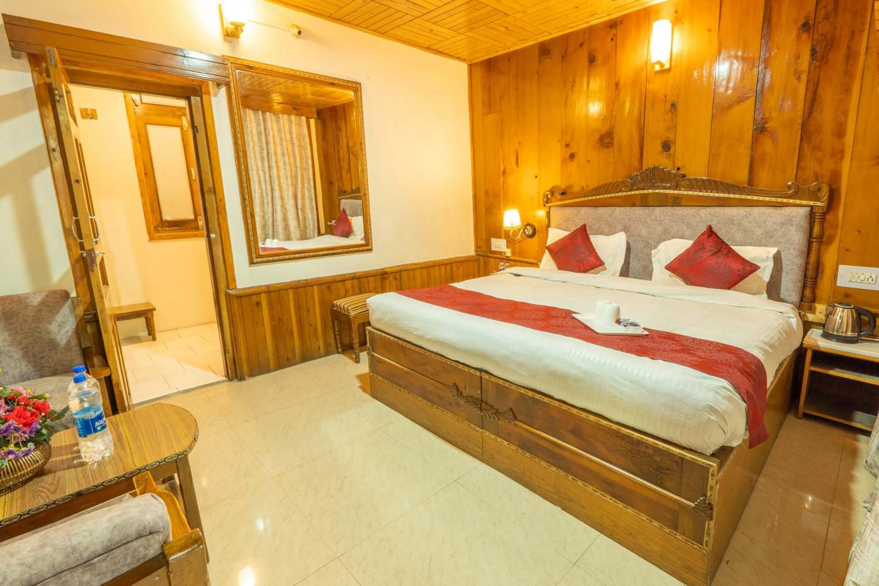 Bedroom, Bed in Holiday Home International -Vivaan Stays