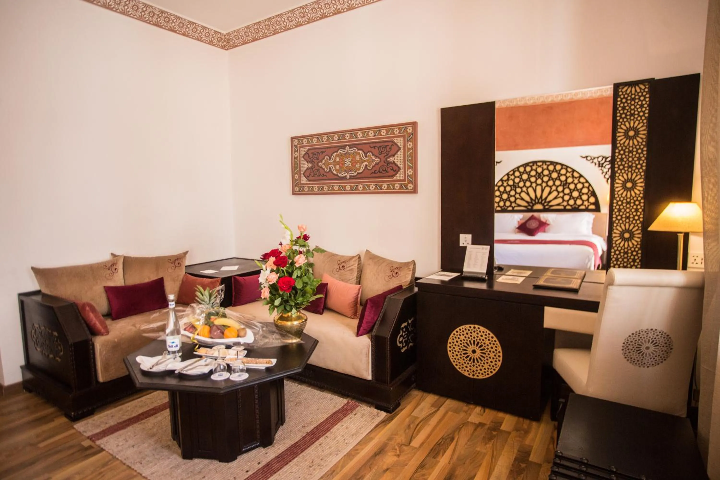 Seating area in El Minzah Hotel