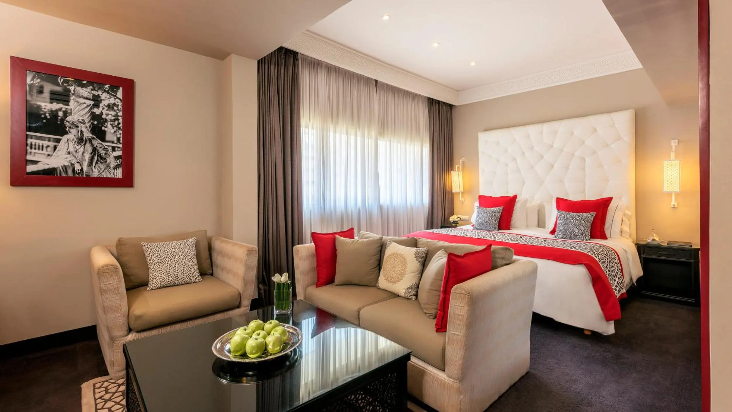 Bed in La Tour Hassan Palace